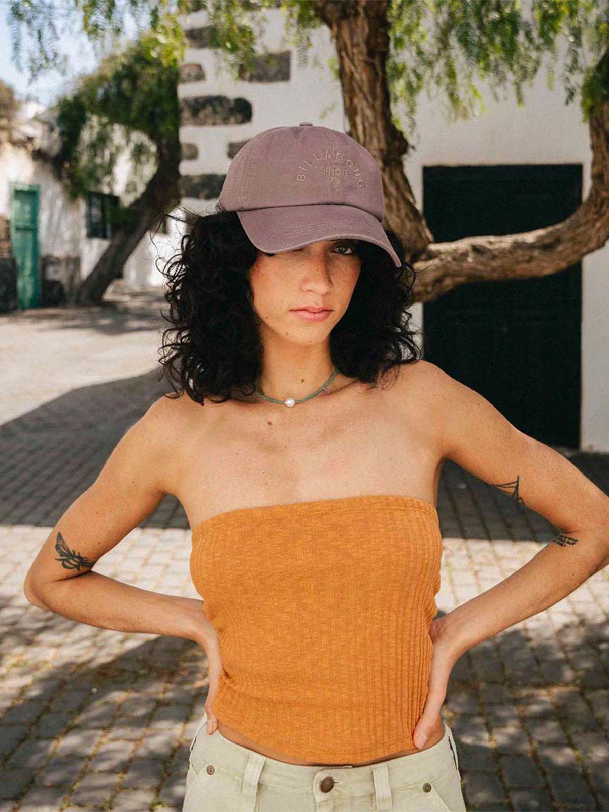 Gorro Mujer Dad Cap Café Billabong-4