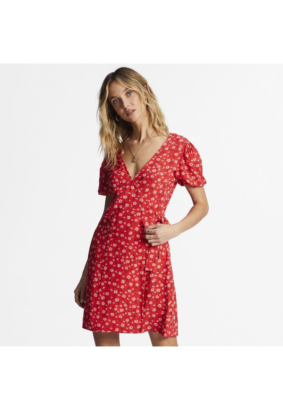 Vestido Mujer Hot Tropics Wvdr Rojo-0