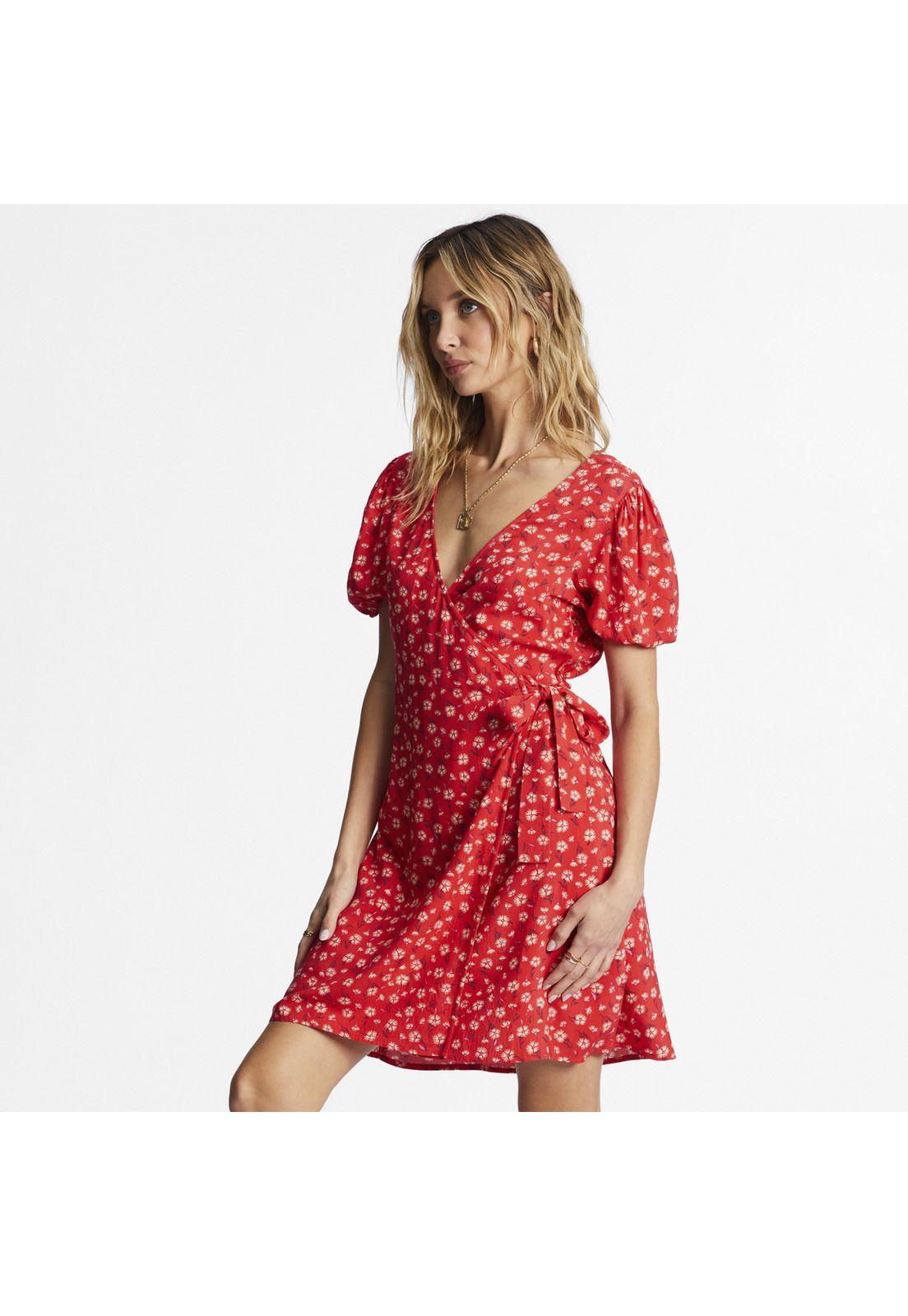 Vestido Mujer Hot Tropics Wvdr Rojo-3