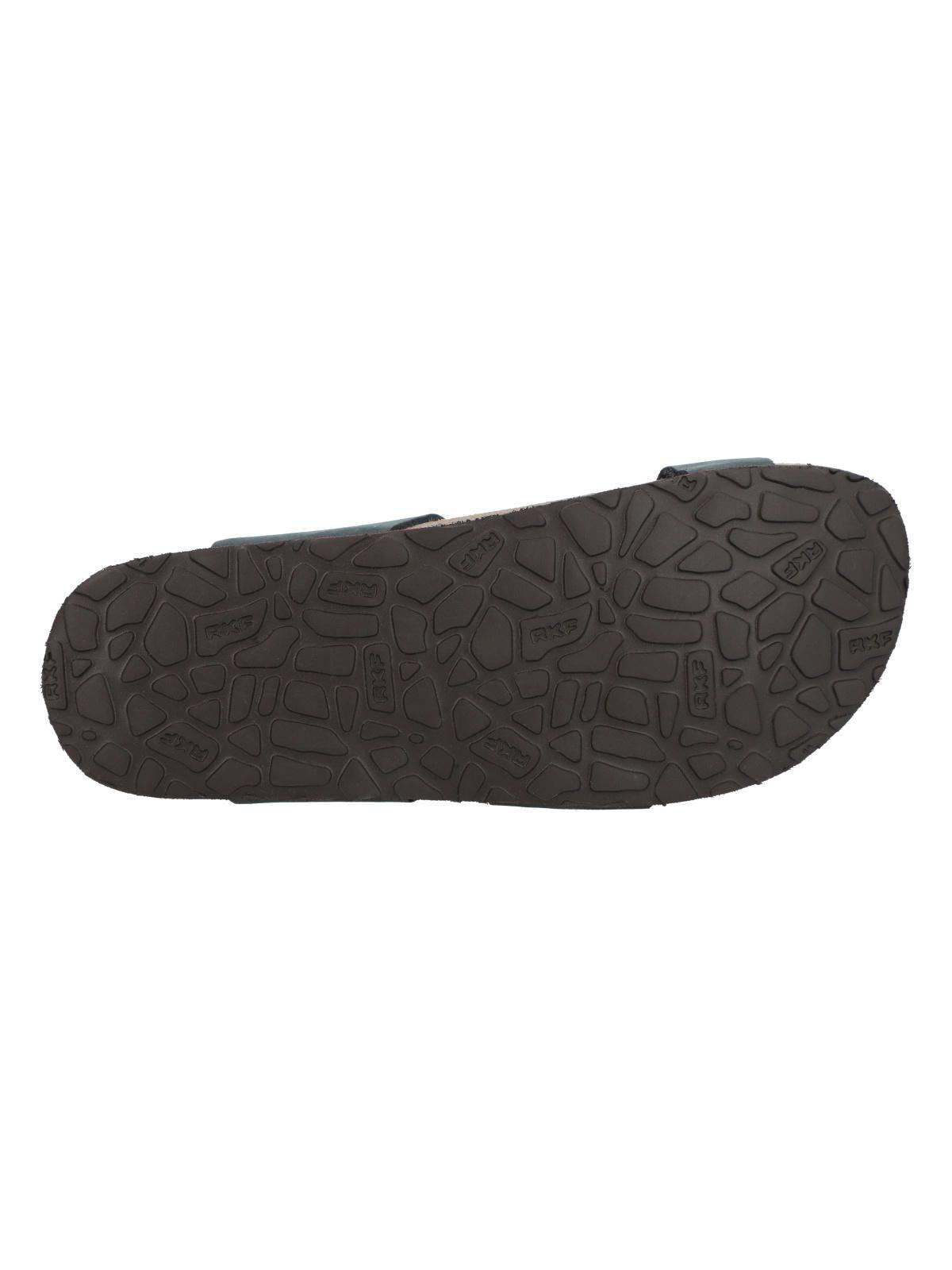 Sandalia Cuero Mujer Alcudia Azul-6