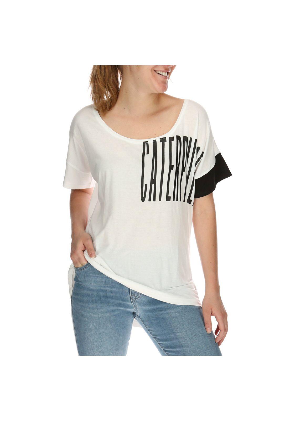 Polera Mujer Color Blocked Logo Blanco-3