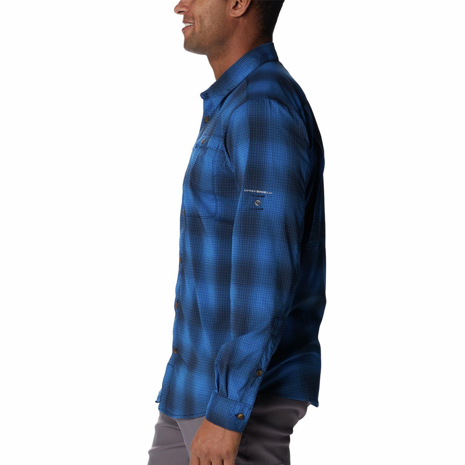 Camisa M/L Hombre Newton Ridge Ii Pls Azul-1