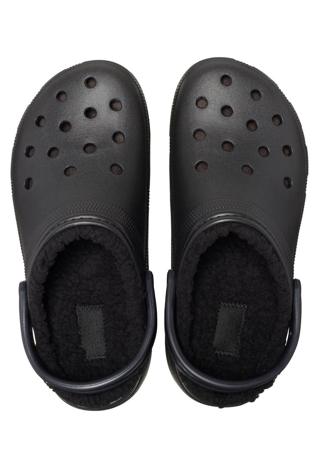 Zueco Crocs Mujer Lined Clog W Negro-4