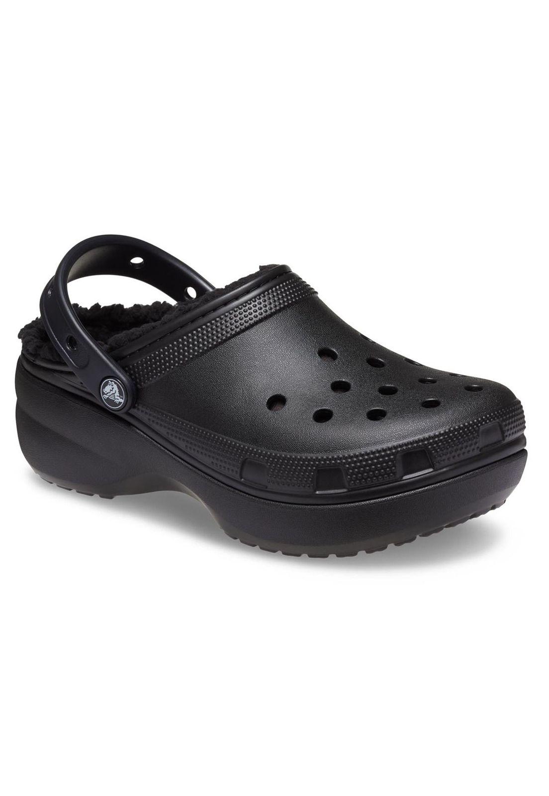 Zueco Crocs Mujer Lined Clog W Negro-6