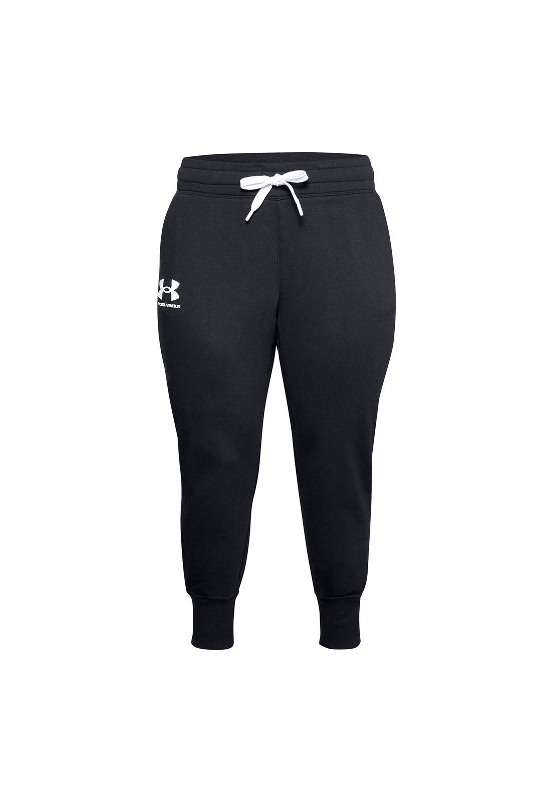 Pantalón Jogger UA Rival Flee mujer Negro-0