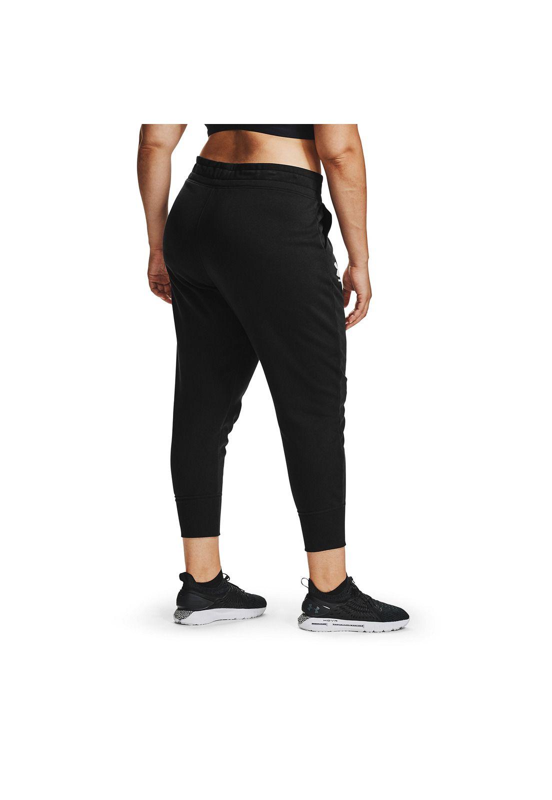 Pantalón Jogger UA Rival Flee mujer Negro-4