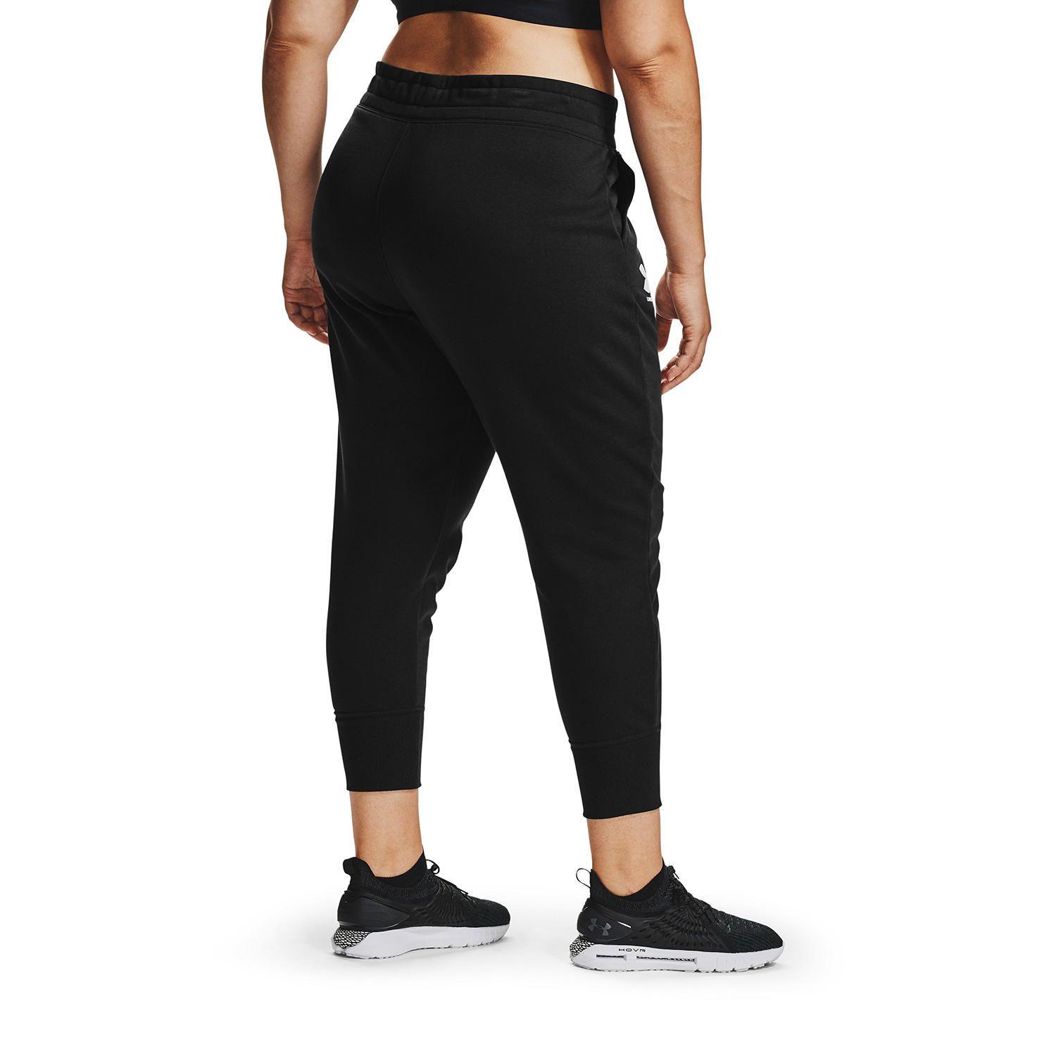 Pantalón Jogger UA Rival Flee mujer Negro-4