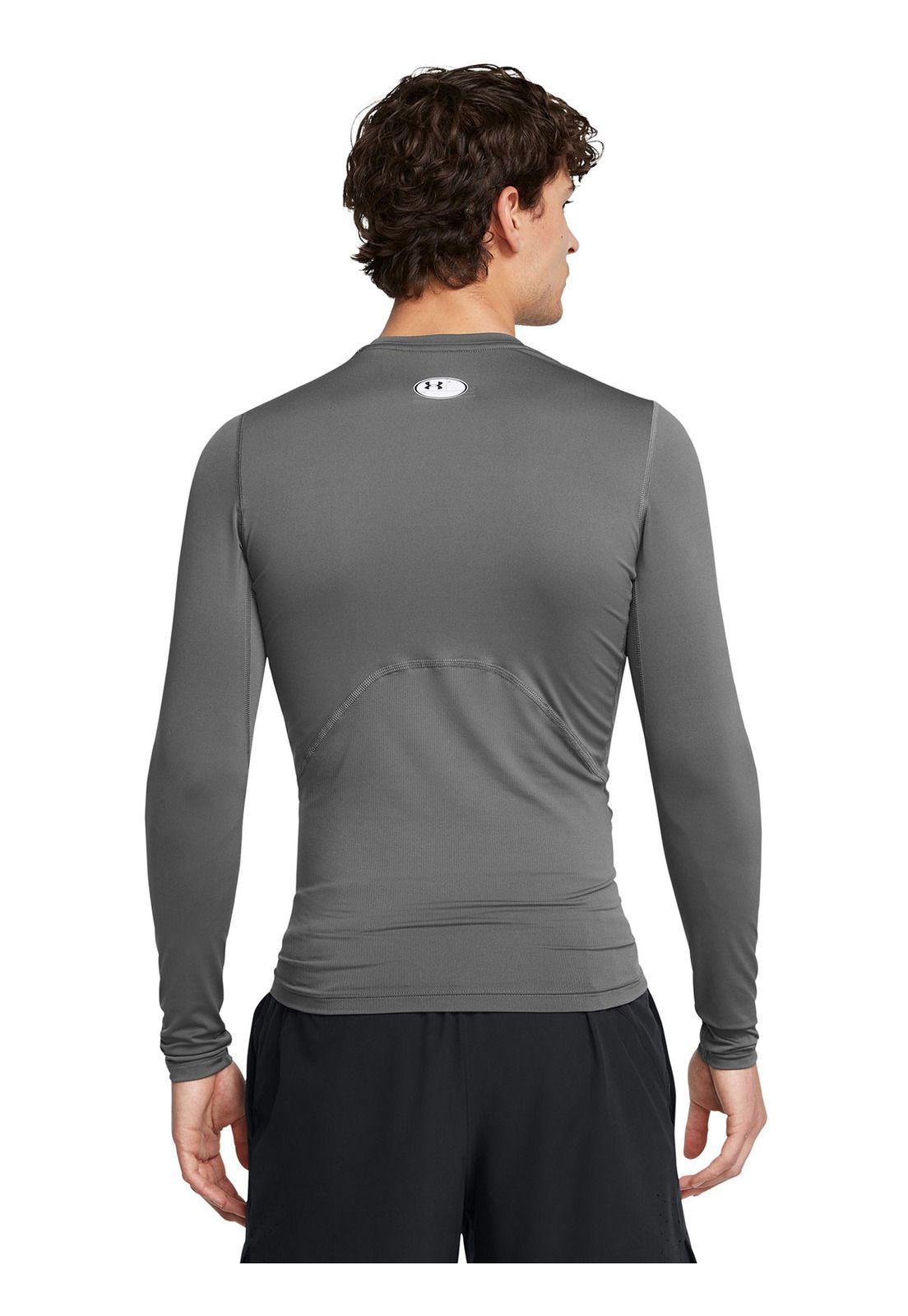 Primera Capa Heatgear Hombre Gris-4