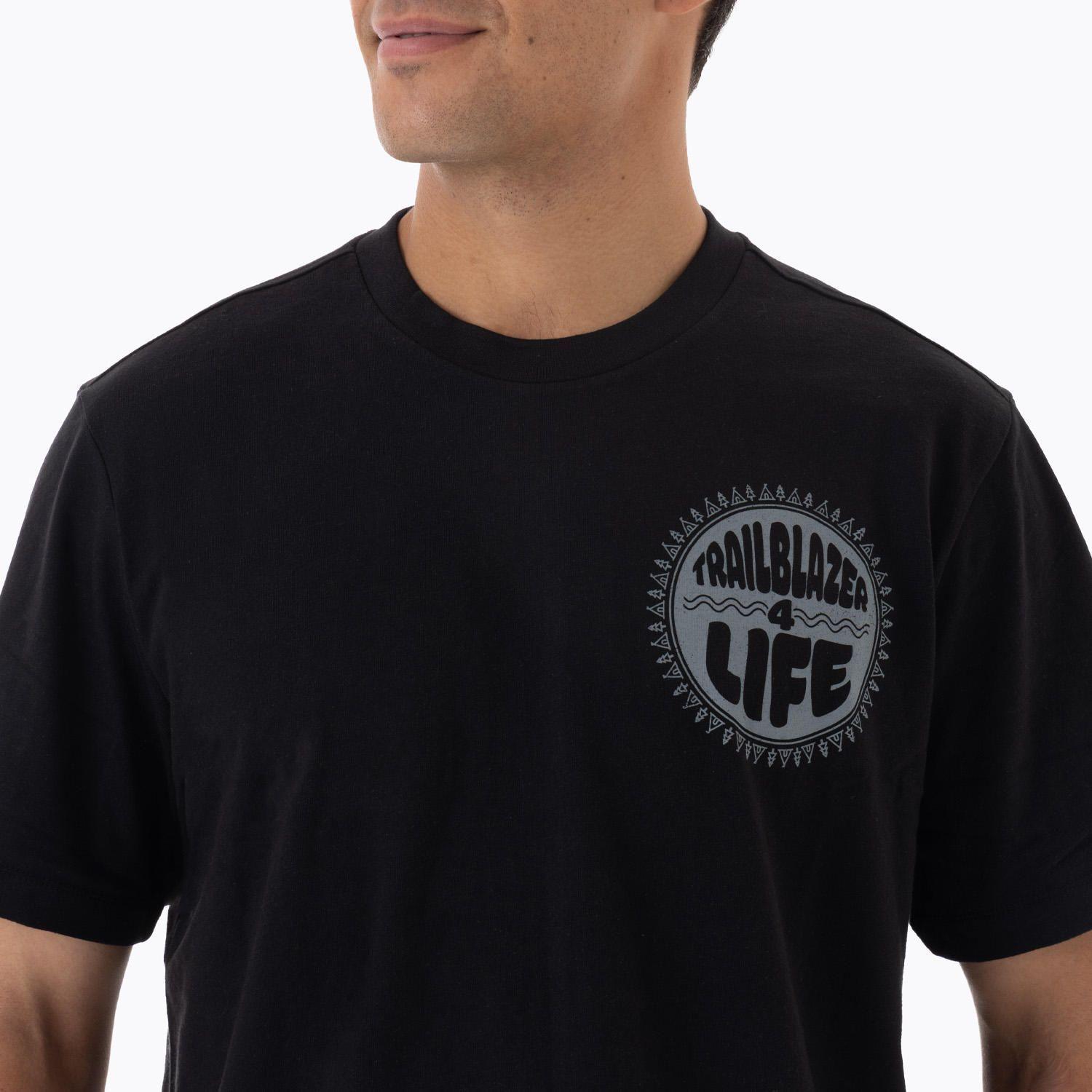 Polera Manga Corta Hombre 4 Life Negro-4