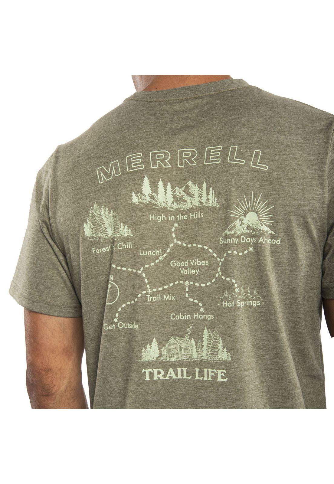 Polera Hombre Map Graphic Verde-3