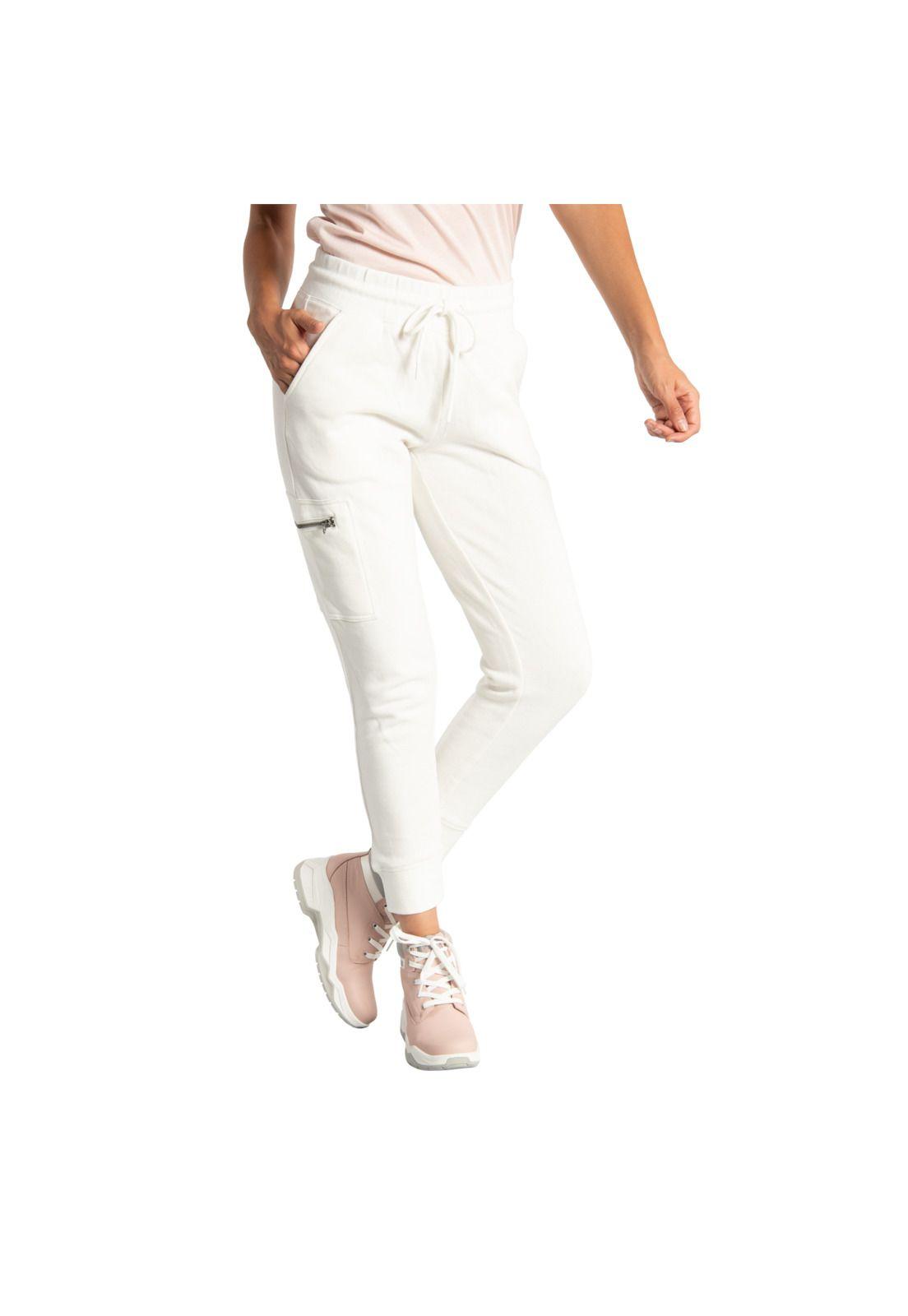 Pantalón  Mujer W Fdtn Lounge Jogger Blanco-0