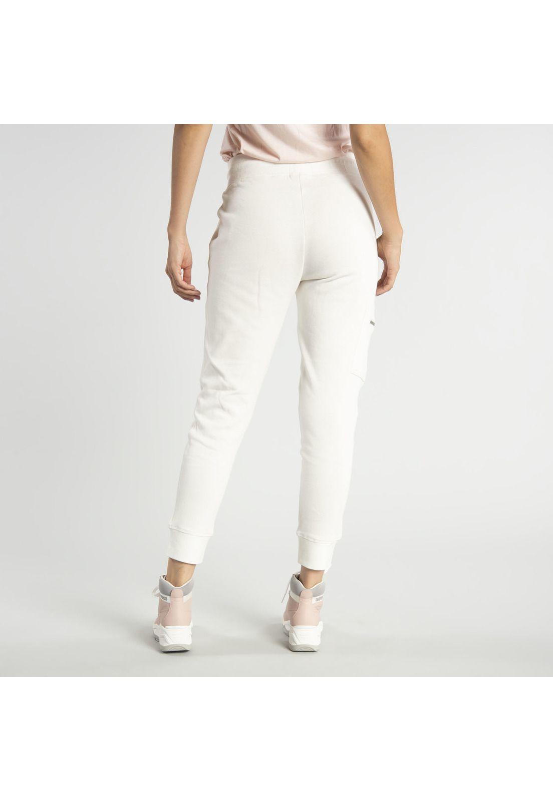 Pantalón  Mujer W Fdtn Lounge Jogger Blanco-1