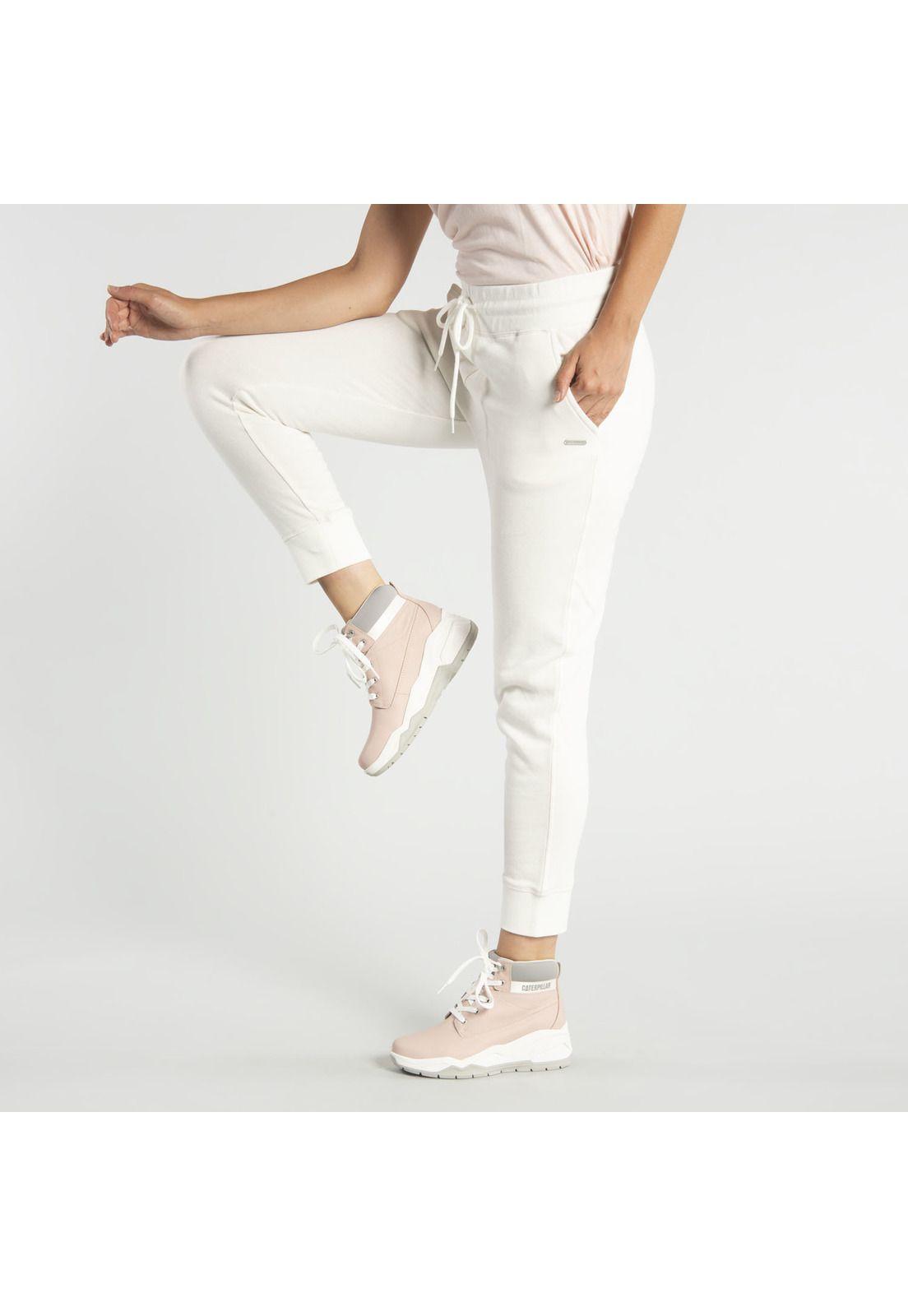 Pantalón  Mujer W Fdtn Lounge Jogger Blanco-2