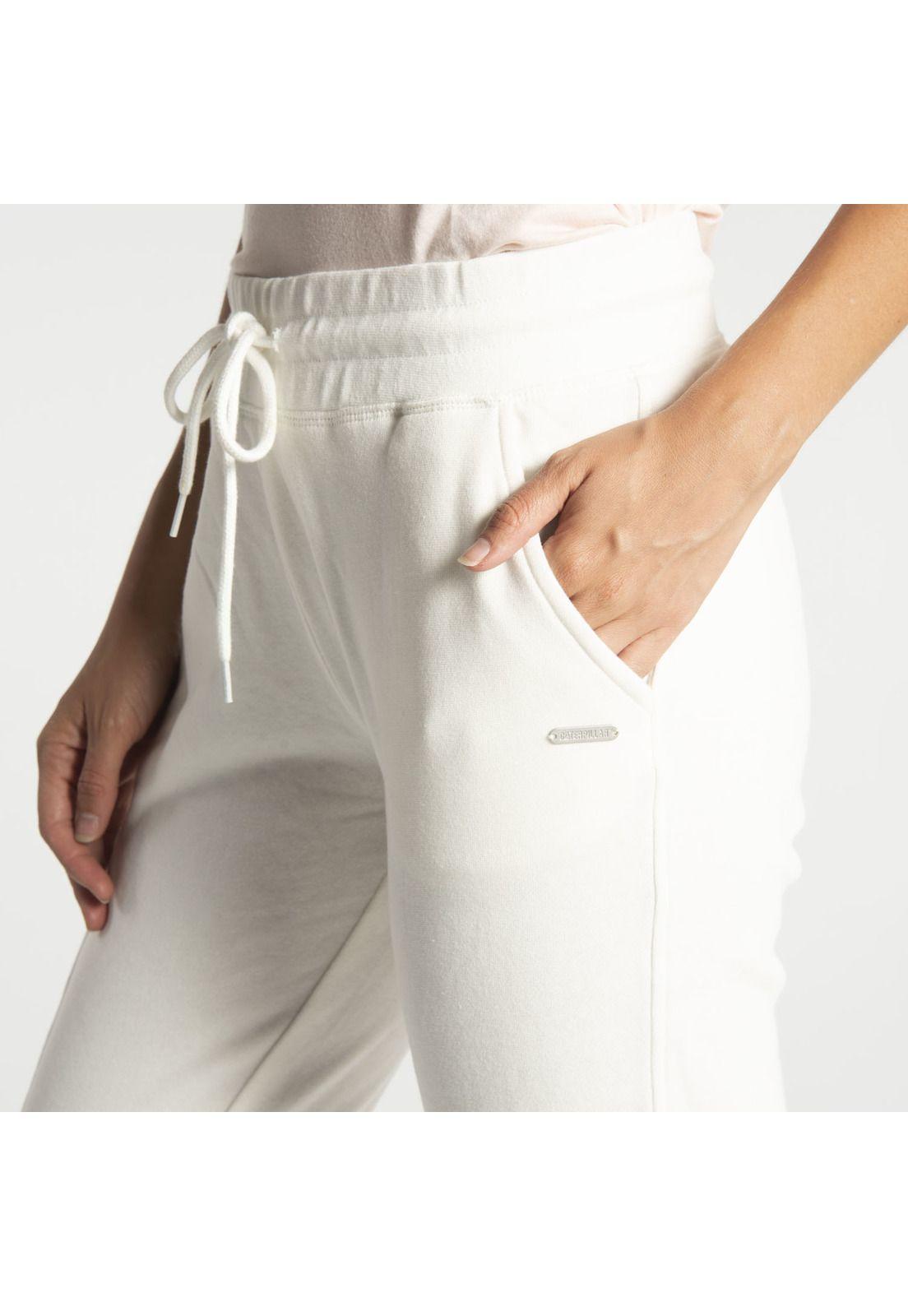 Pantalón  Mujer W Fdtn Lounge Jogger Blanco-3