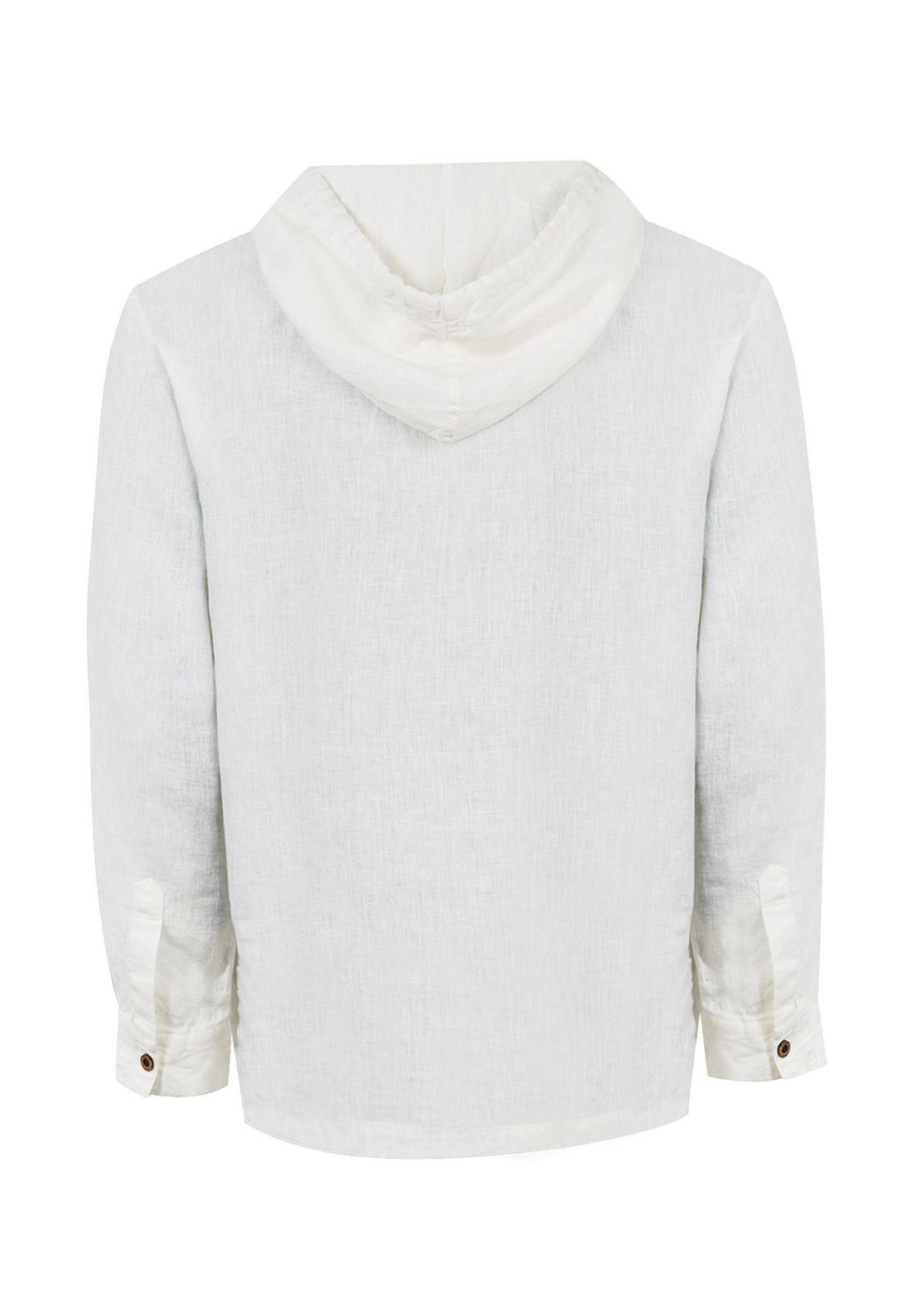 Polerón Lino Orgánico Beige Linen Hombre -1