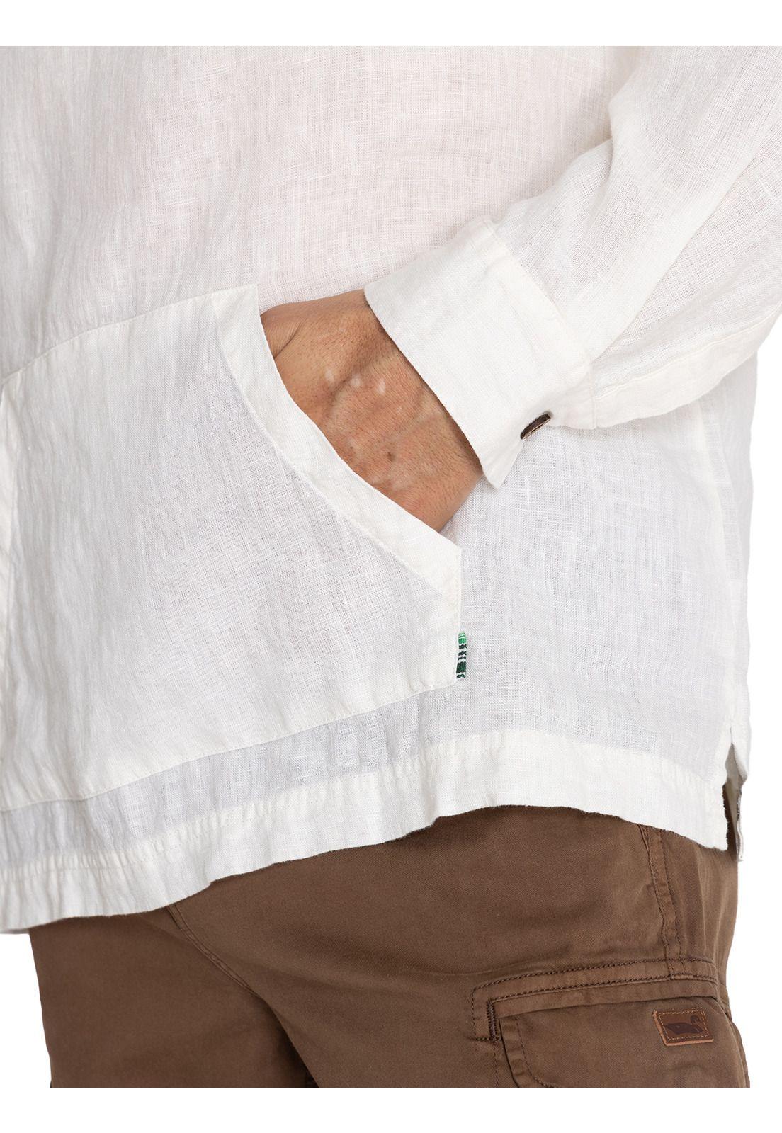 Polerón Lino Orgánico Beige Linen Hombre -8