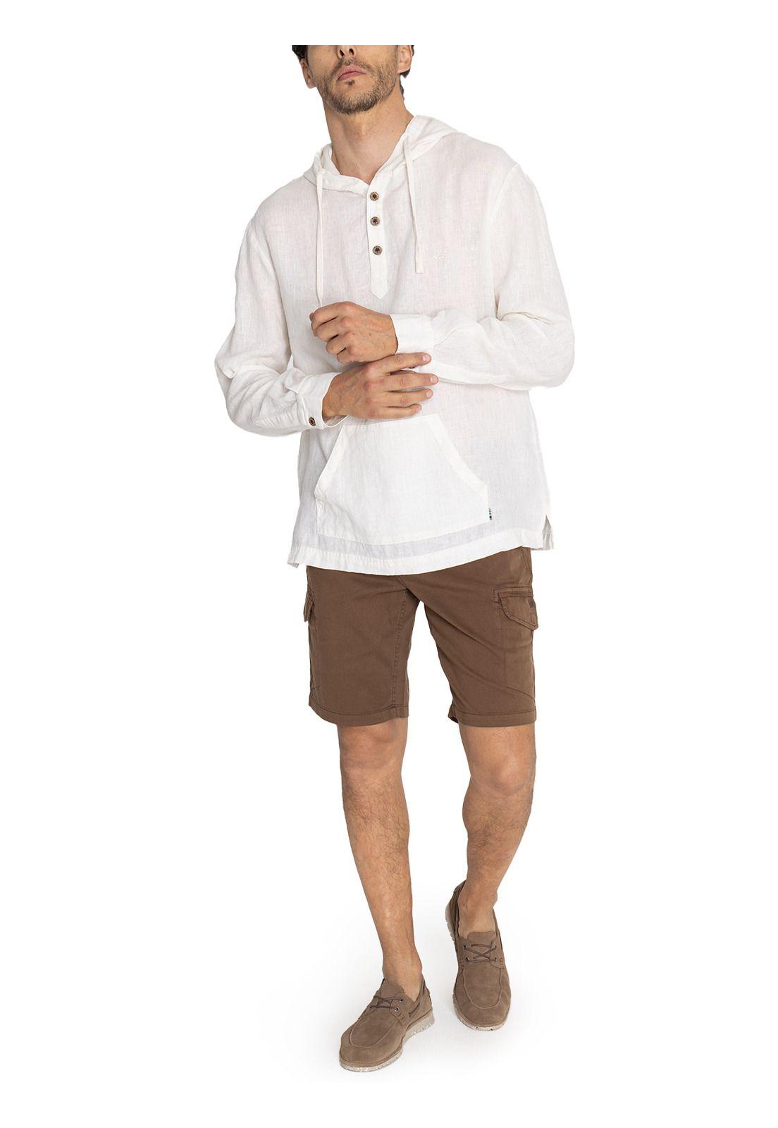 Polerón Lino Orgánico Beige Linen Hombre -9