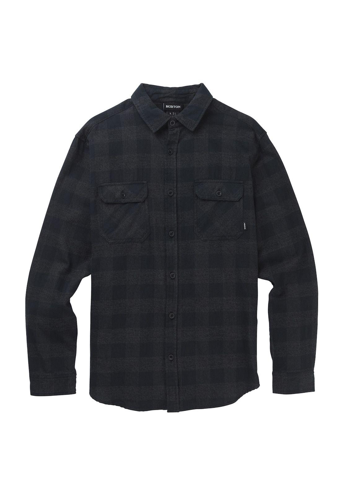 Camisa M/L Hombre Brighton Flnl Negro Burton-0