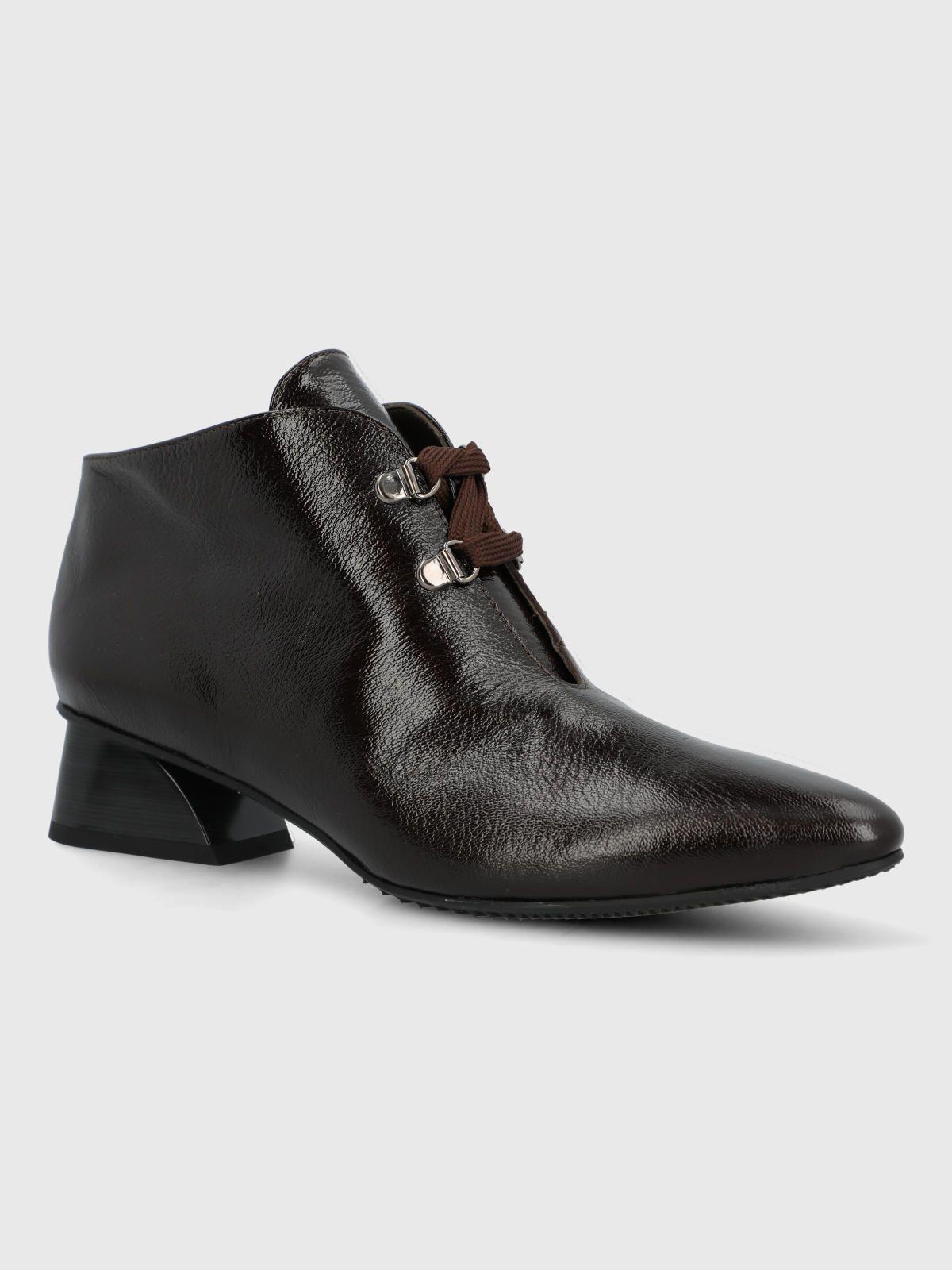 Zapato Brunate Cuero Mujer Treza Café-0