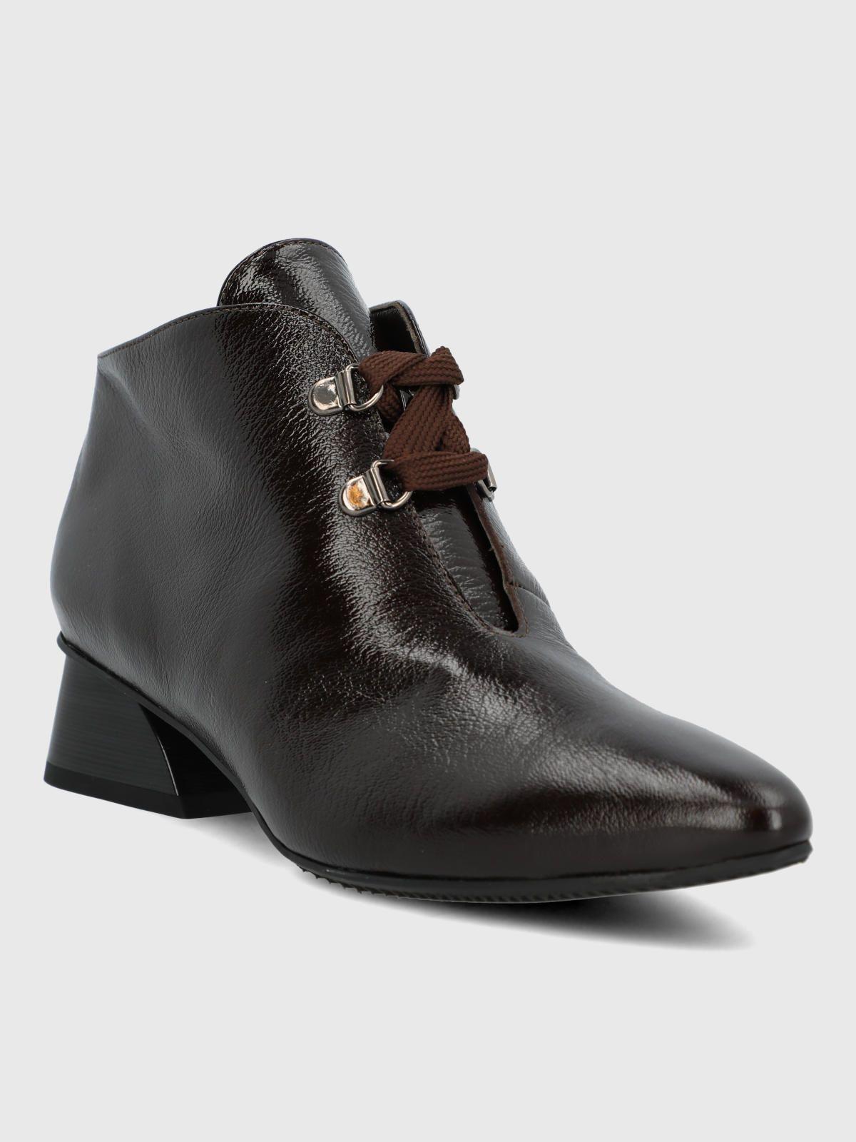 Zapato Brunate Cuero Mujer Treza Café-1