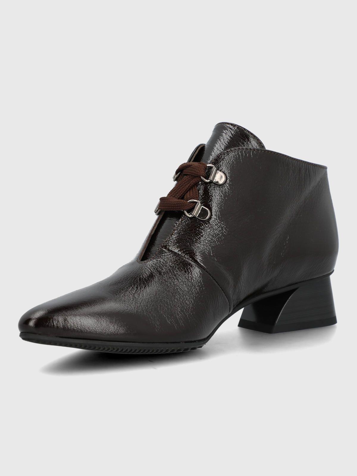 Zapato Brunate Cuero Mujer Treza Café-5
