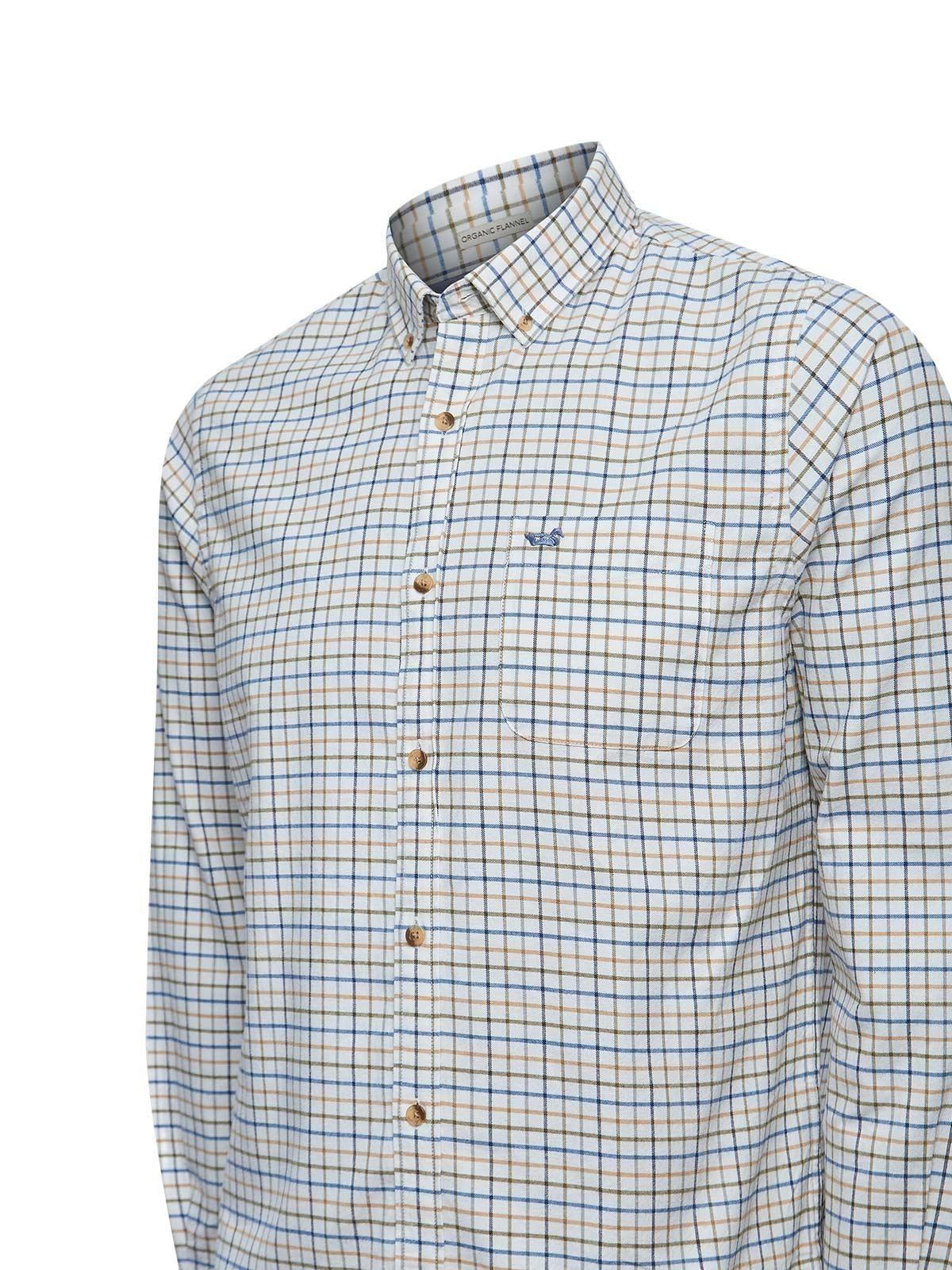 Camisa Algodón Orgánico Hombre Viyella Blanco-3