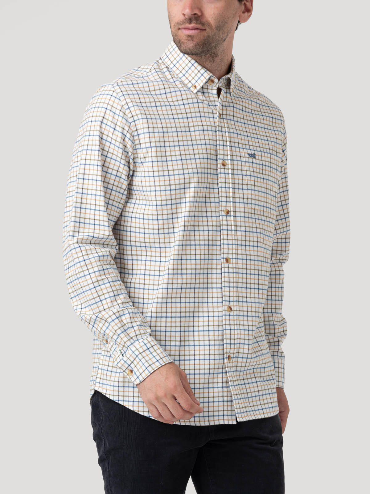 Camisa Algodón Orgánico Hombre Viyella Blanco-4