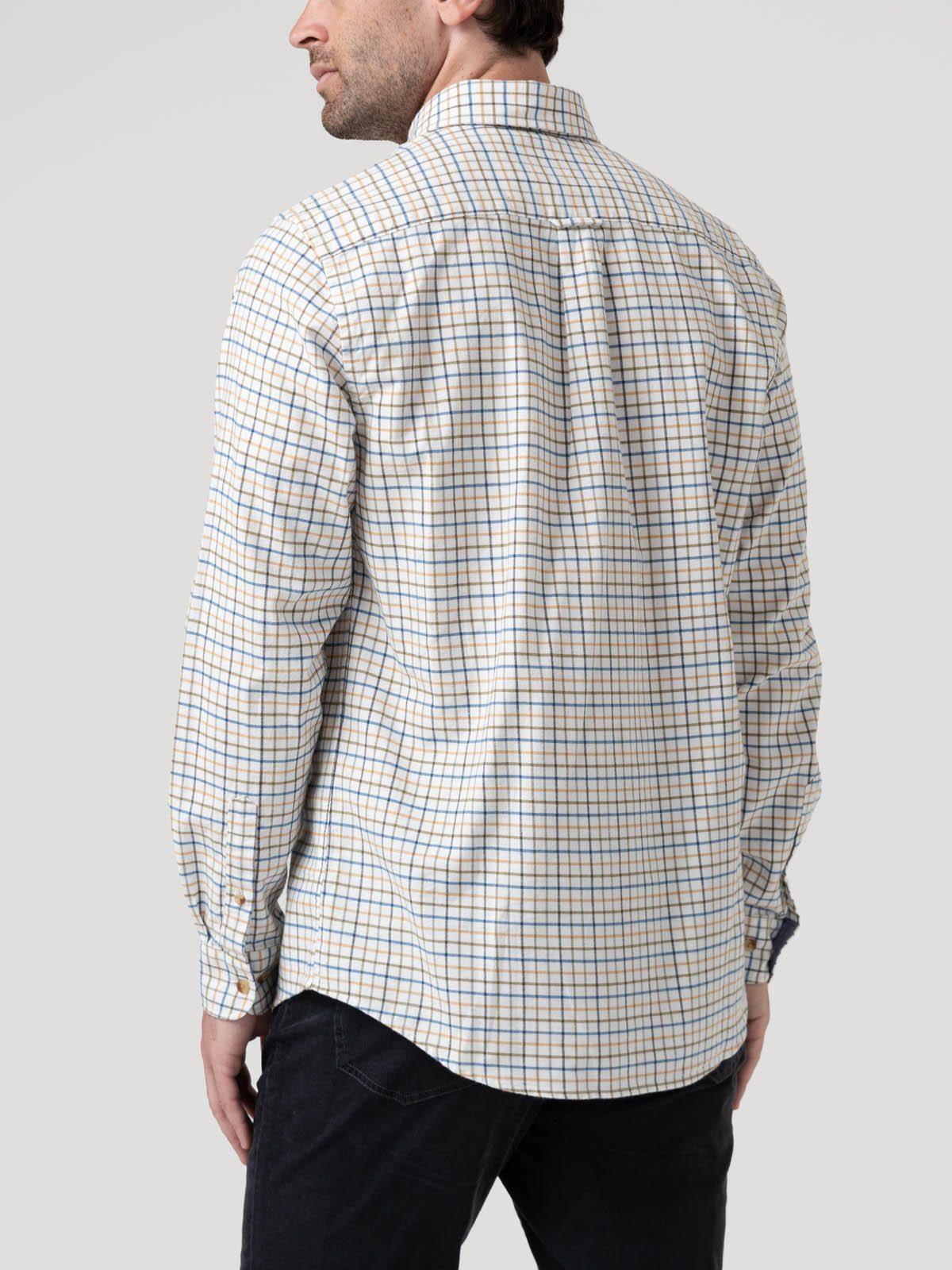 Camisa Algodón Orgánico Hombre Viyella Blanco-5