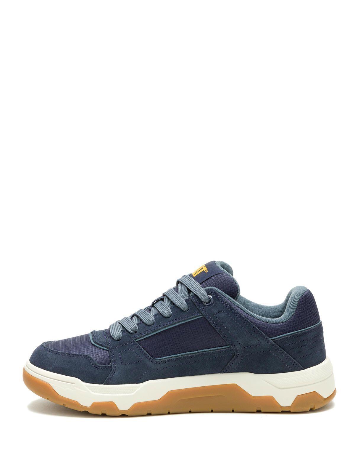 Zapatilla C/Caña Cuero Hombre Theorem Mid Azul-3
