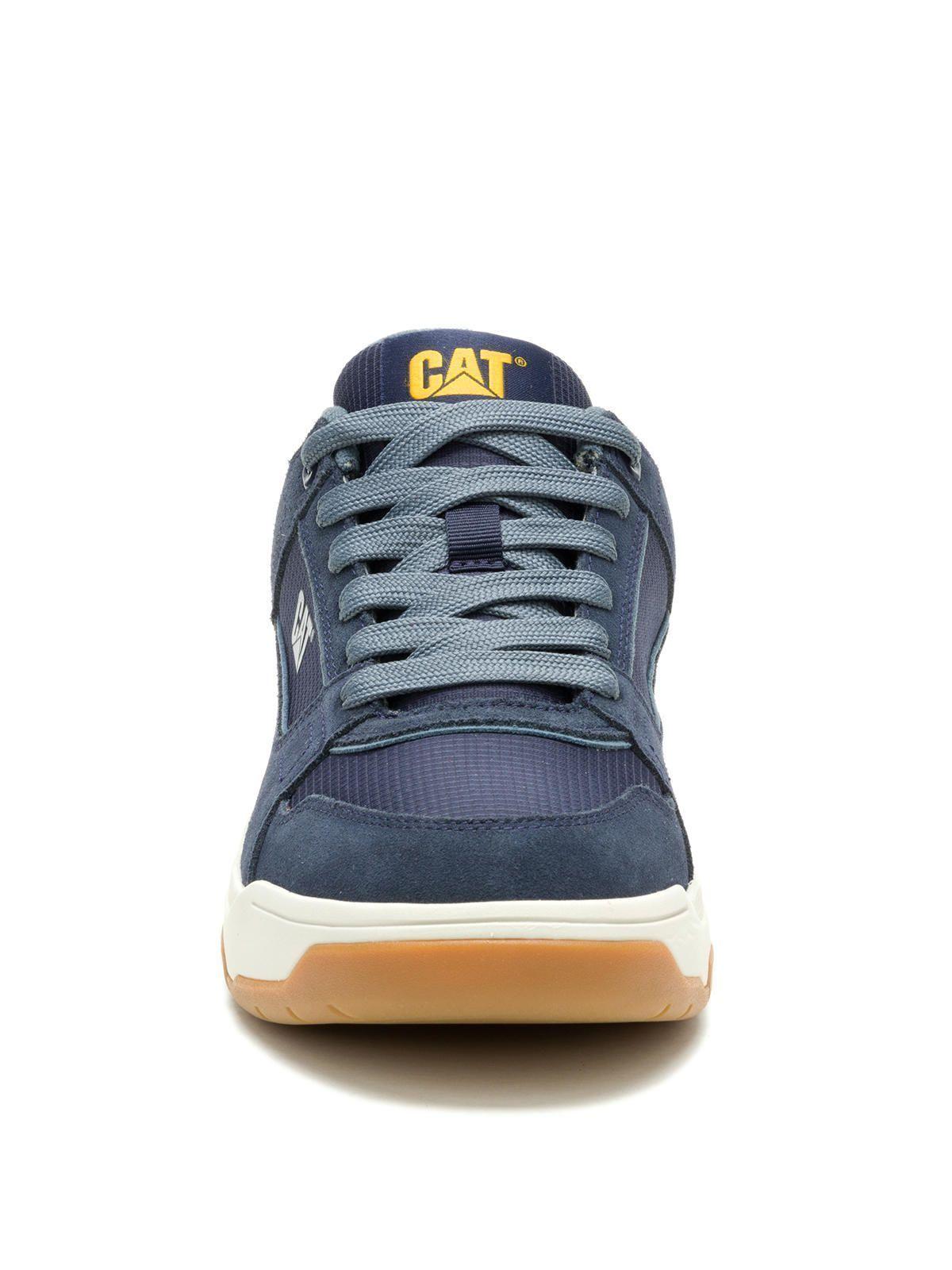Zapatilla C/Caña Cuero Hombre Theorem Mid Azul-4