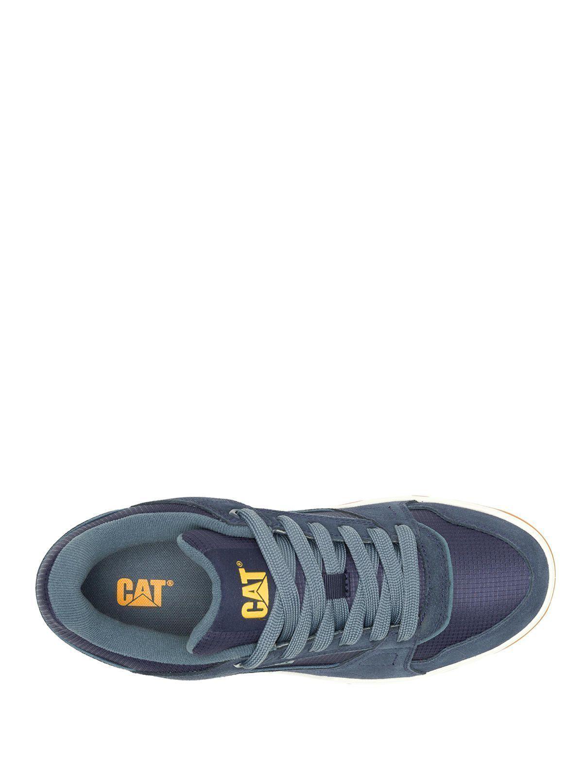 Zapatilla C/Caña Cuero Hombre Theorem Mid Azul-6