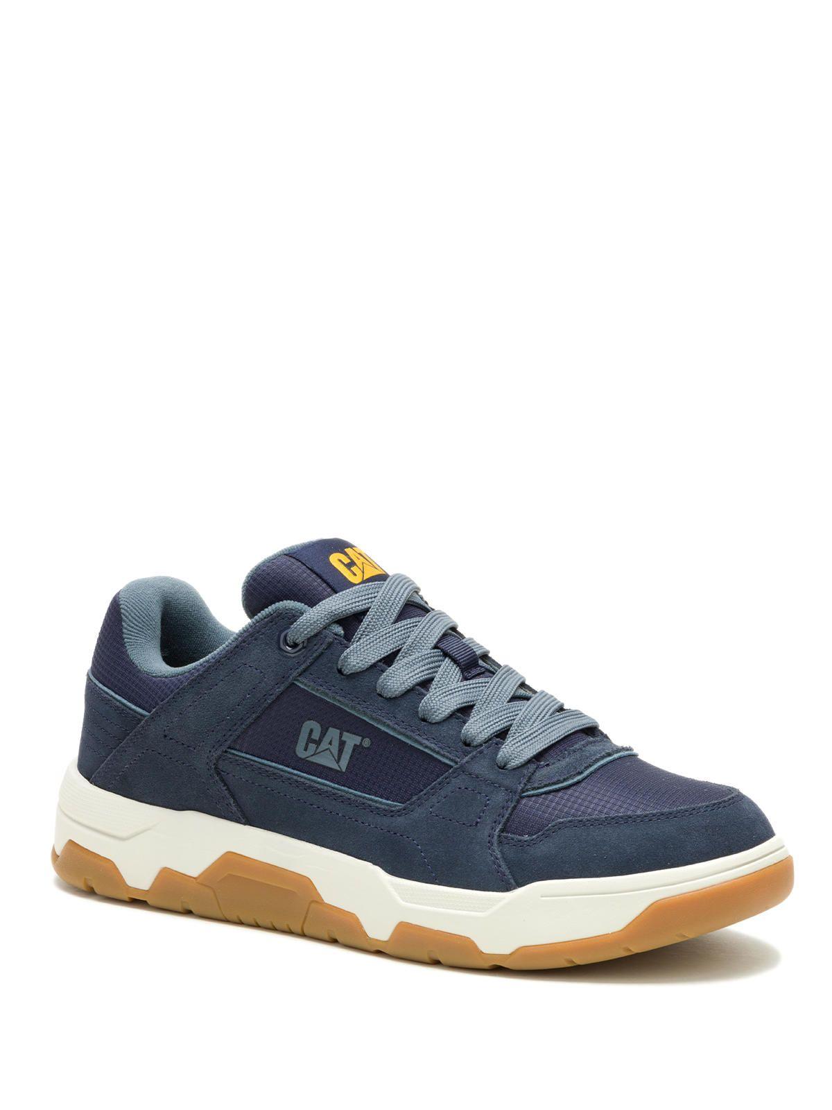 Zapatilla C/Caña Cuero Hombre Theorem Mid Azul-0