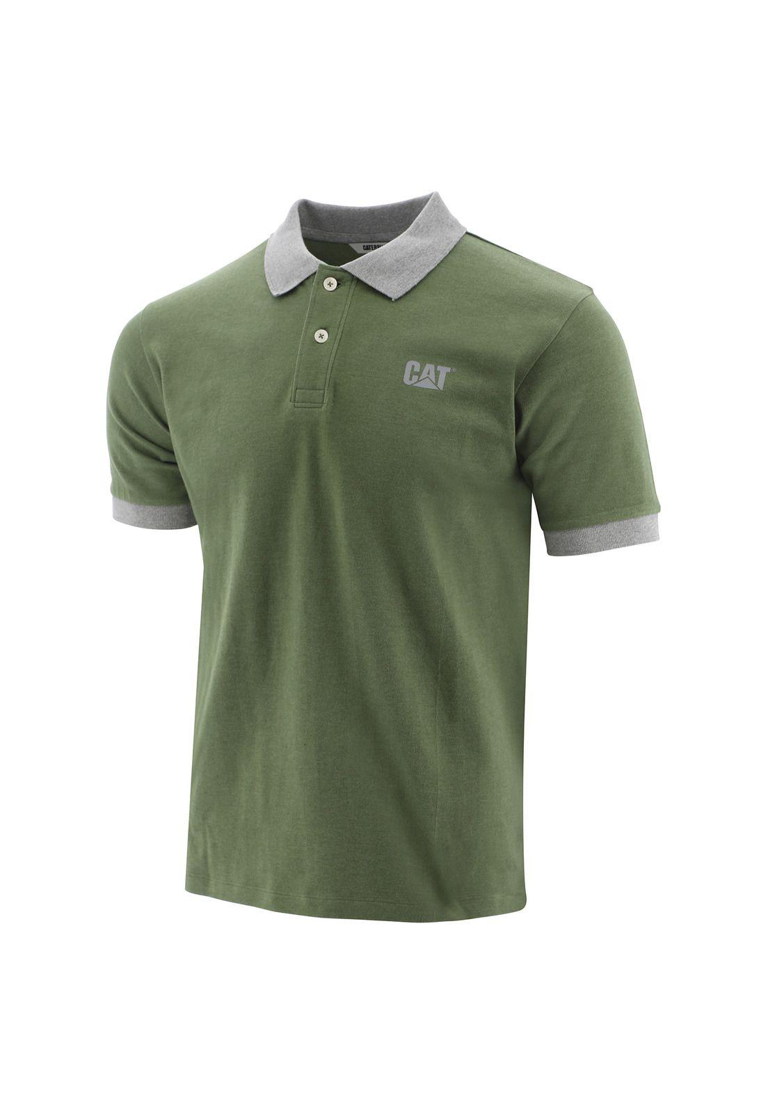 Polera Polo Hombre Foundation Contrast Stch Verde-0