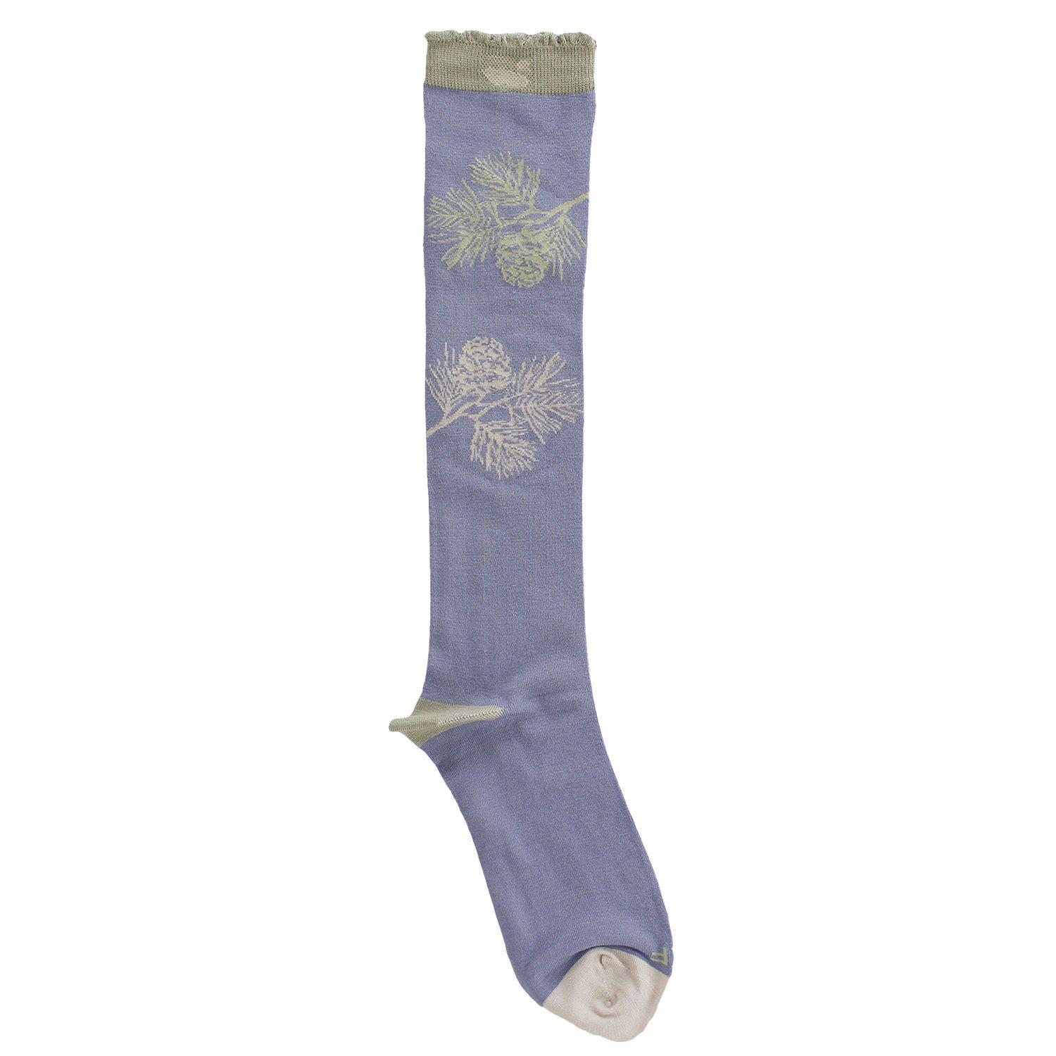 Calcetin Algodón Mujer Blossom Azul Rockford-0