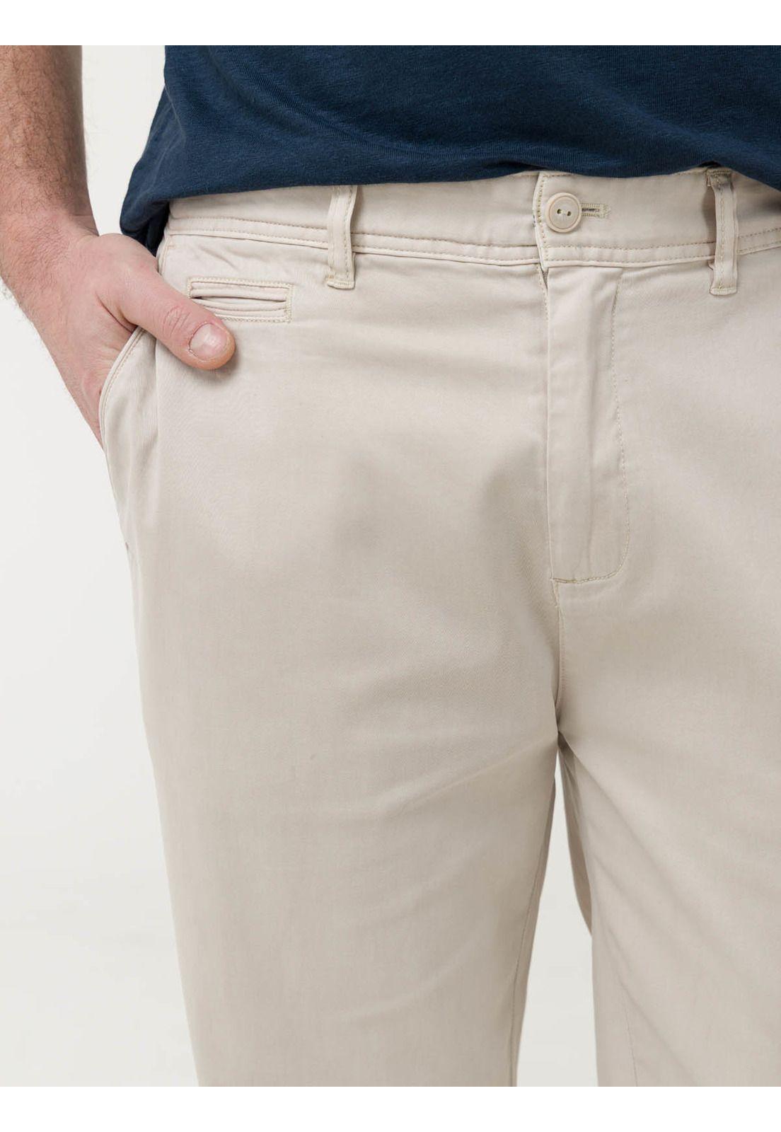 Pantalón Algodón Hombre Napoli Beige-7