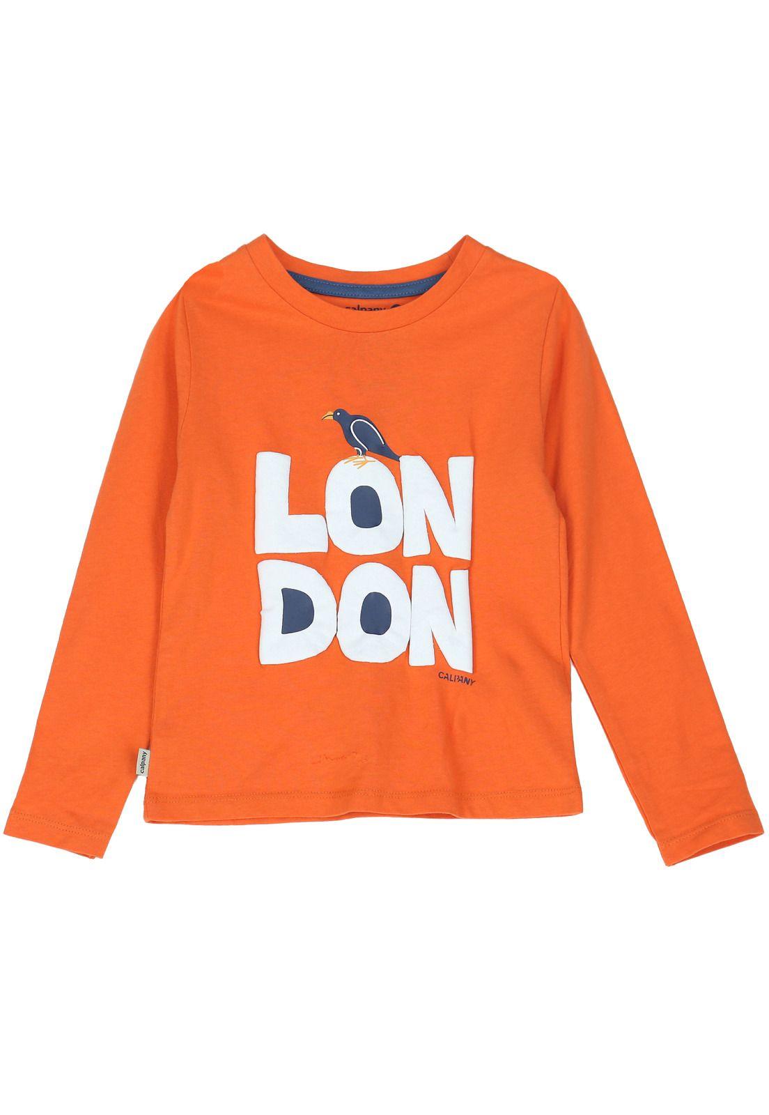 Polera Niño London Naranja-0