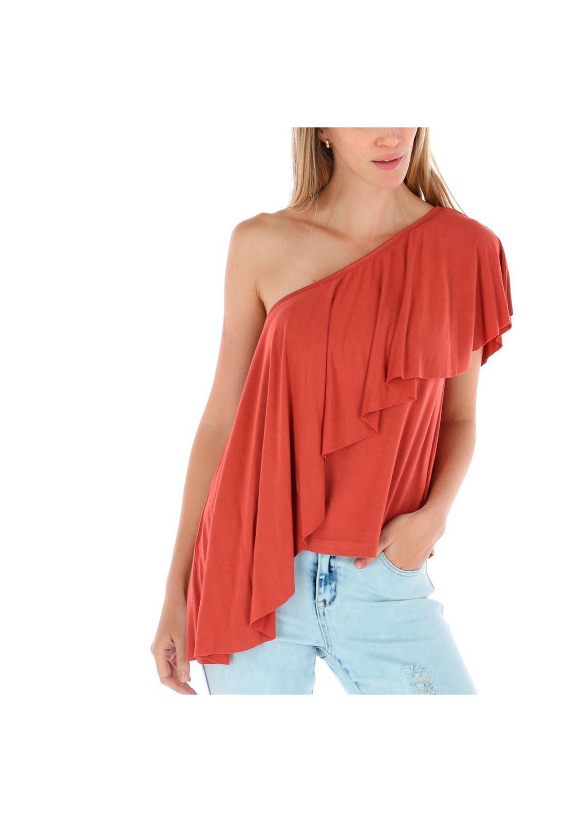 Blusa Sm Mujer Beth Knit Top Burdeo-3