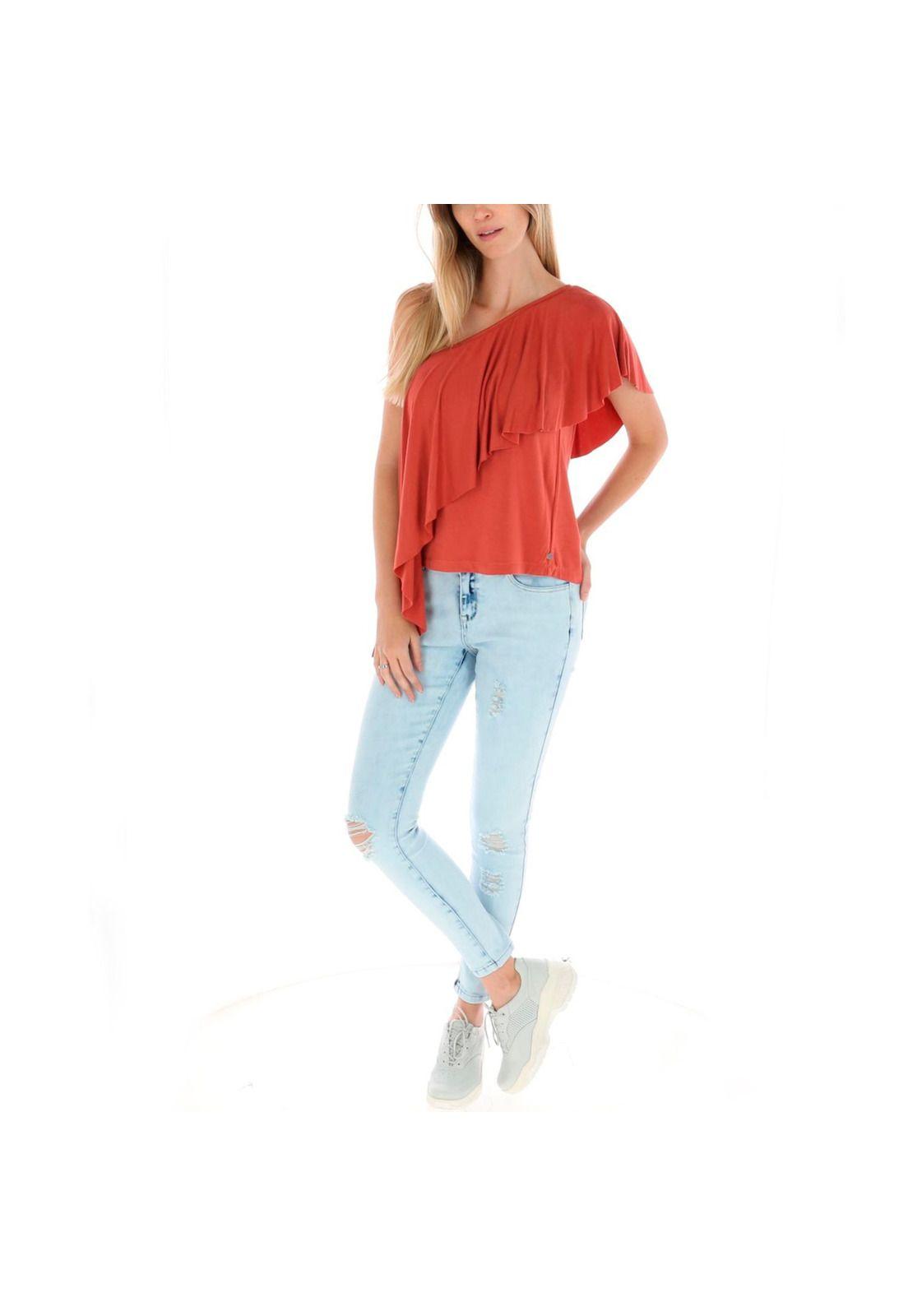 Blusa Sm Mujer Beth Knit Top Burdeo-4
