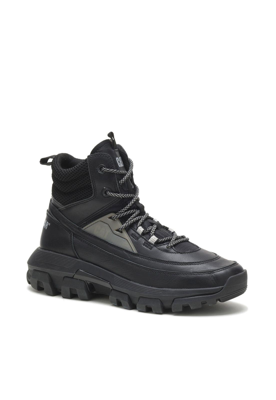Botín Cuero Hombre Raider Lace Hi Negro-0