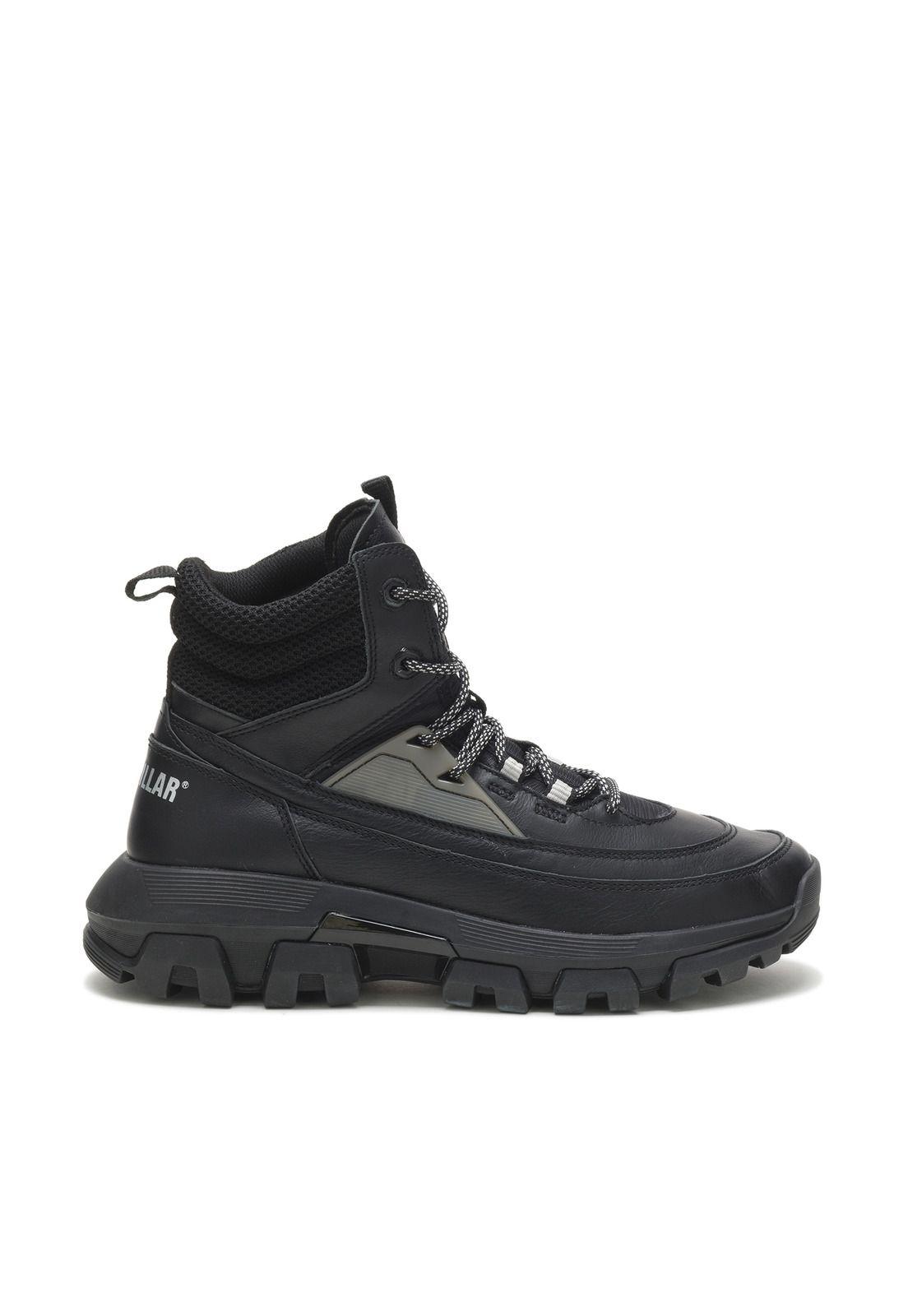 Botín Cuero Hombre Raider Lace Hi Negro-1