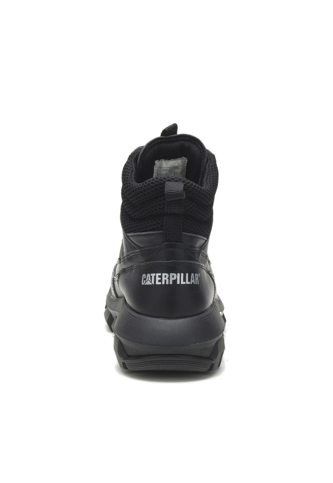 Botín Cuero Hombre Raider Lace Hi Negro-2
