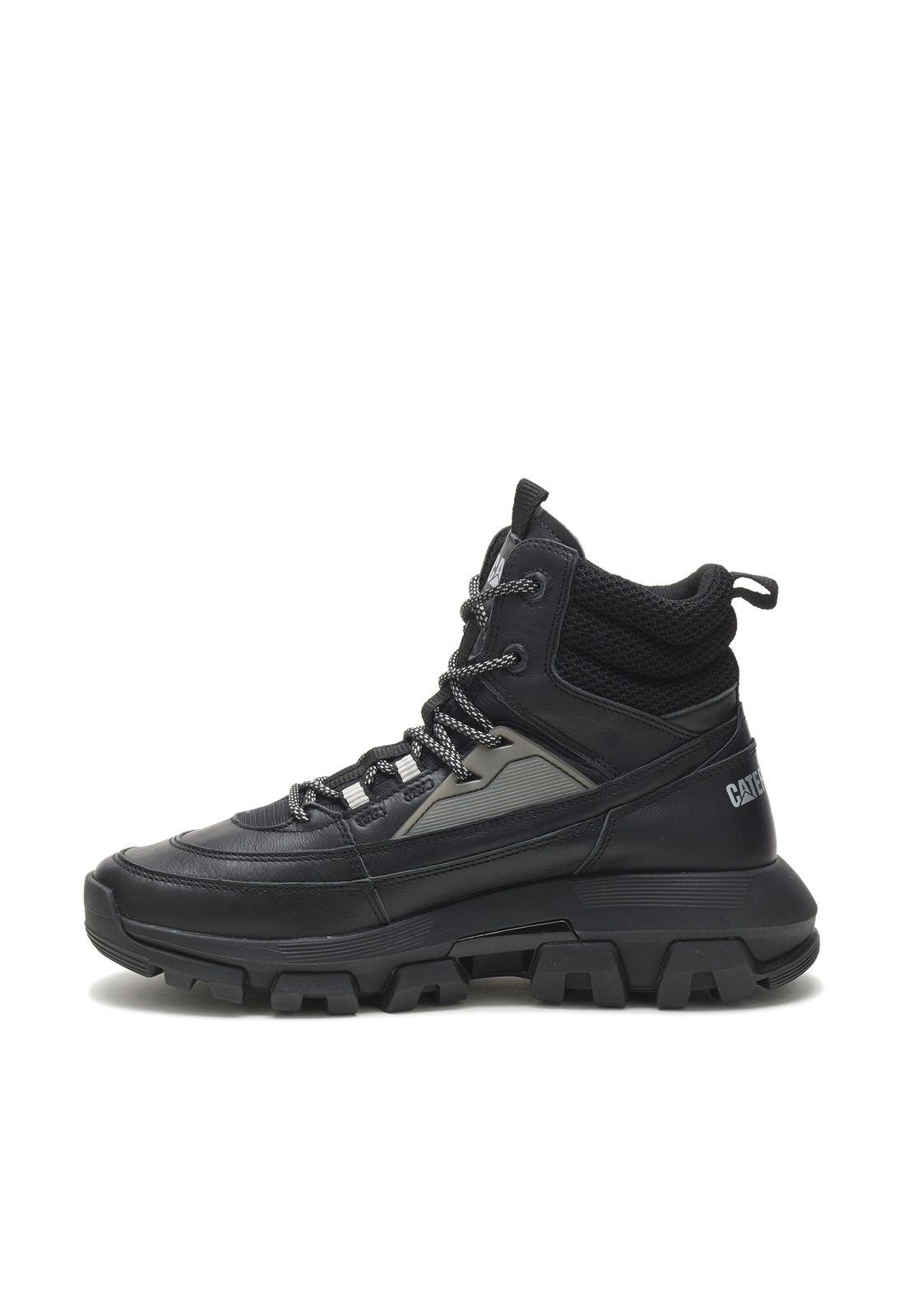 Botín Cuero Hombre Raider Lace Hi Negro-4