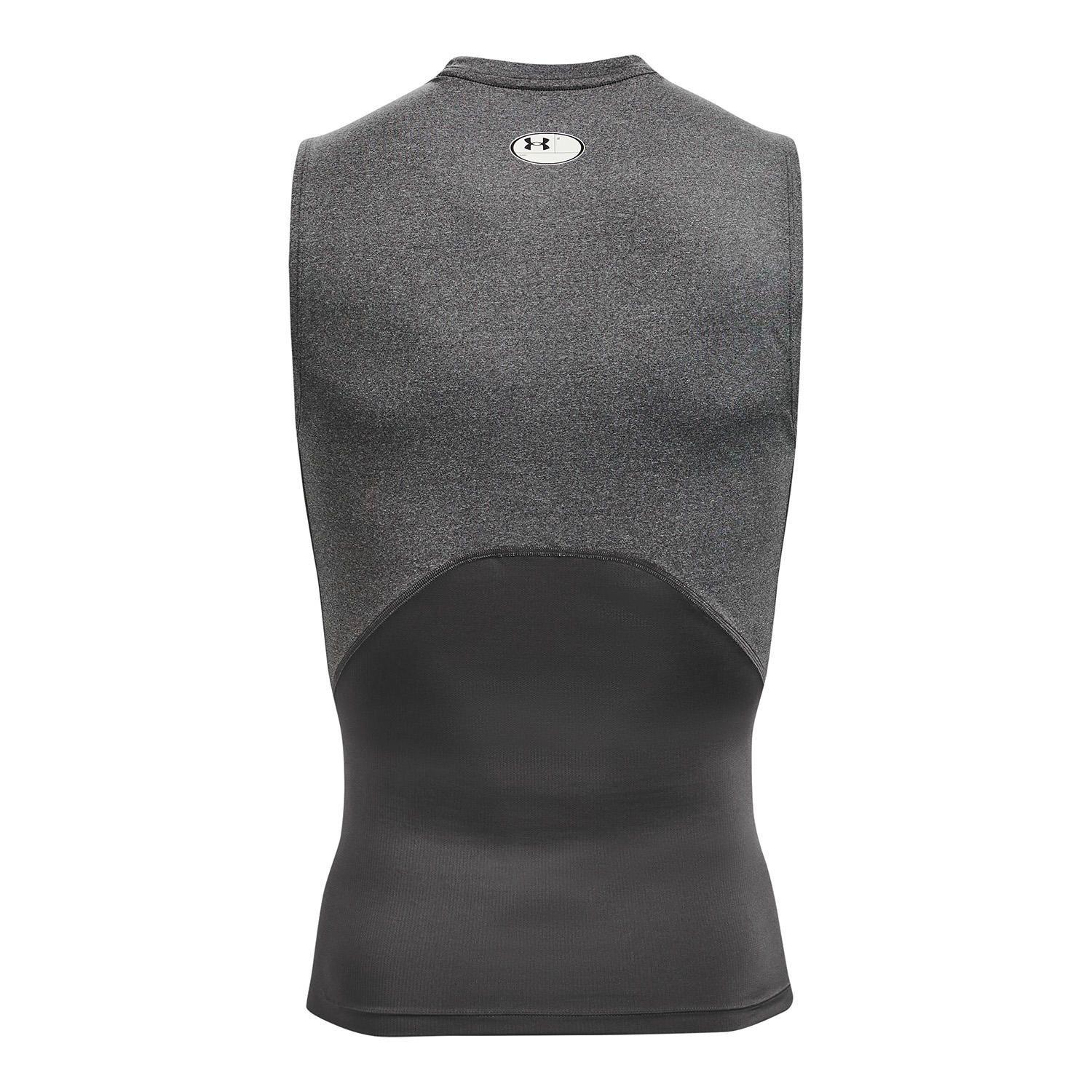 Polera sin mangas HeatGear® hombre Gris-1
