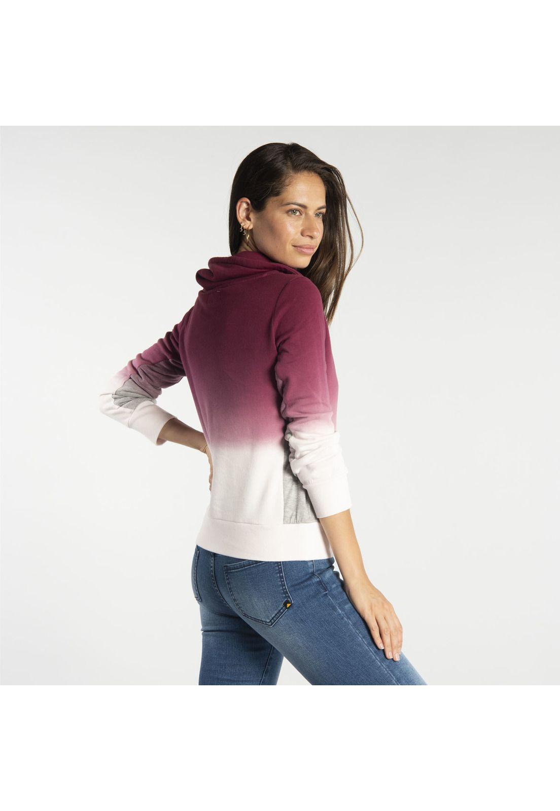 Polerón Mujer W Fdtn Ombre Po Swea Burdeo-1