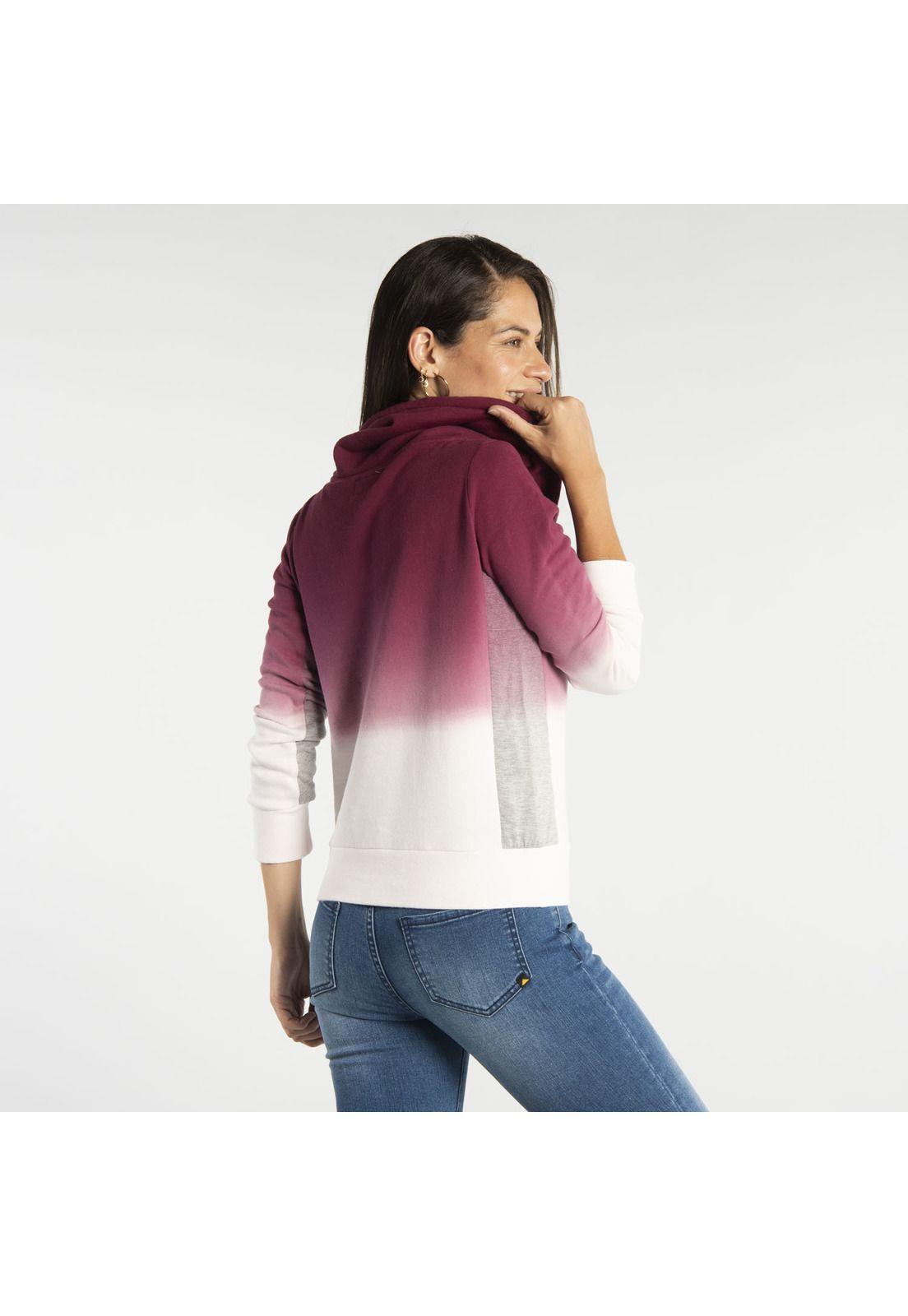 Polerón Mujer W Fdtn Ombre Po Swea Burdeo-2