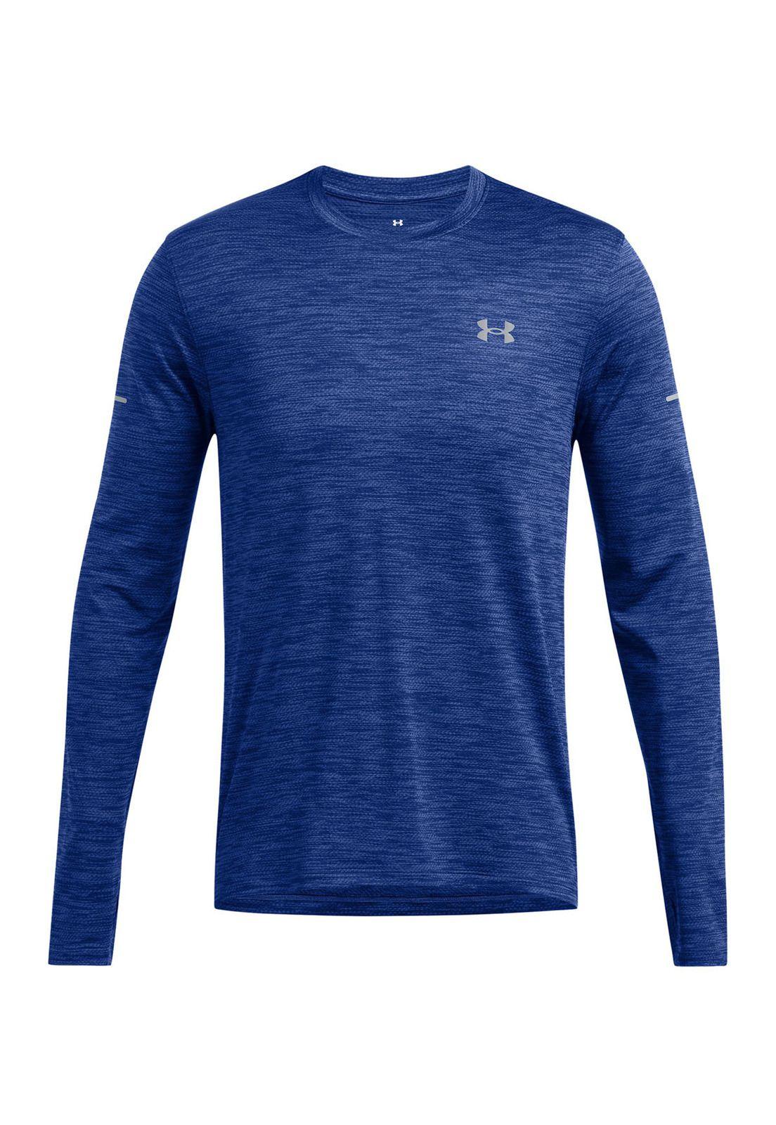 Polera manga larga Launch Pro hombre Azul-0
