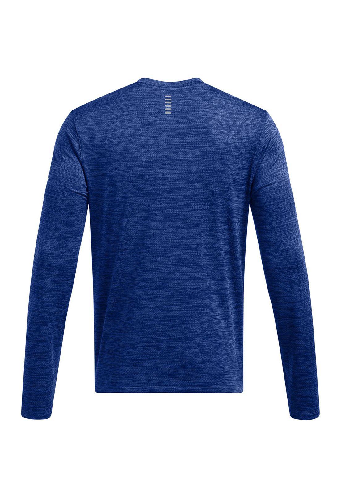 Polera manga larga Launch Pro hombre Azul-1