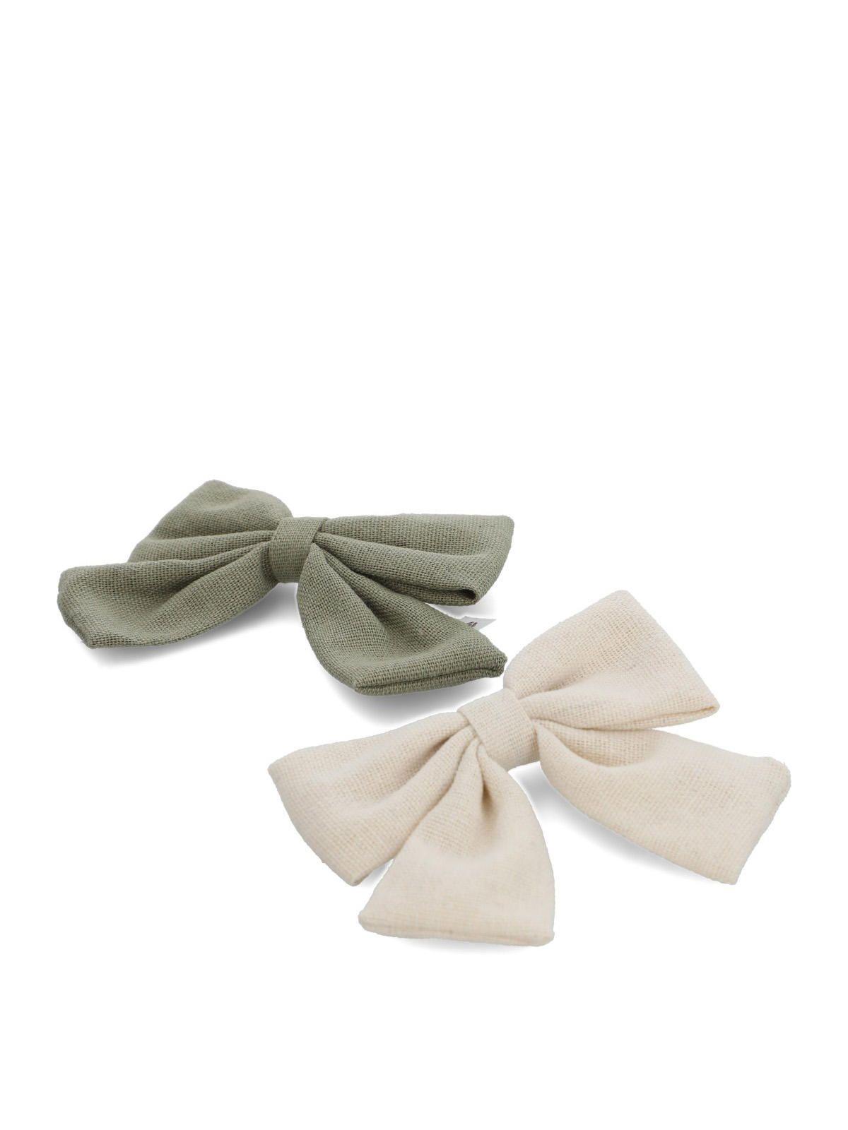 Pack 2 pinches niña Crema-3