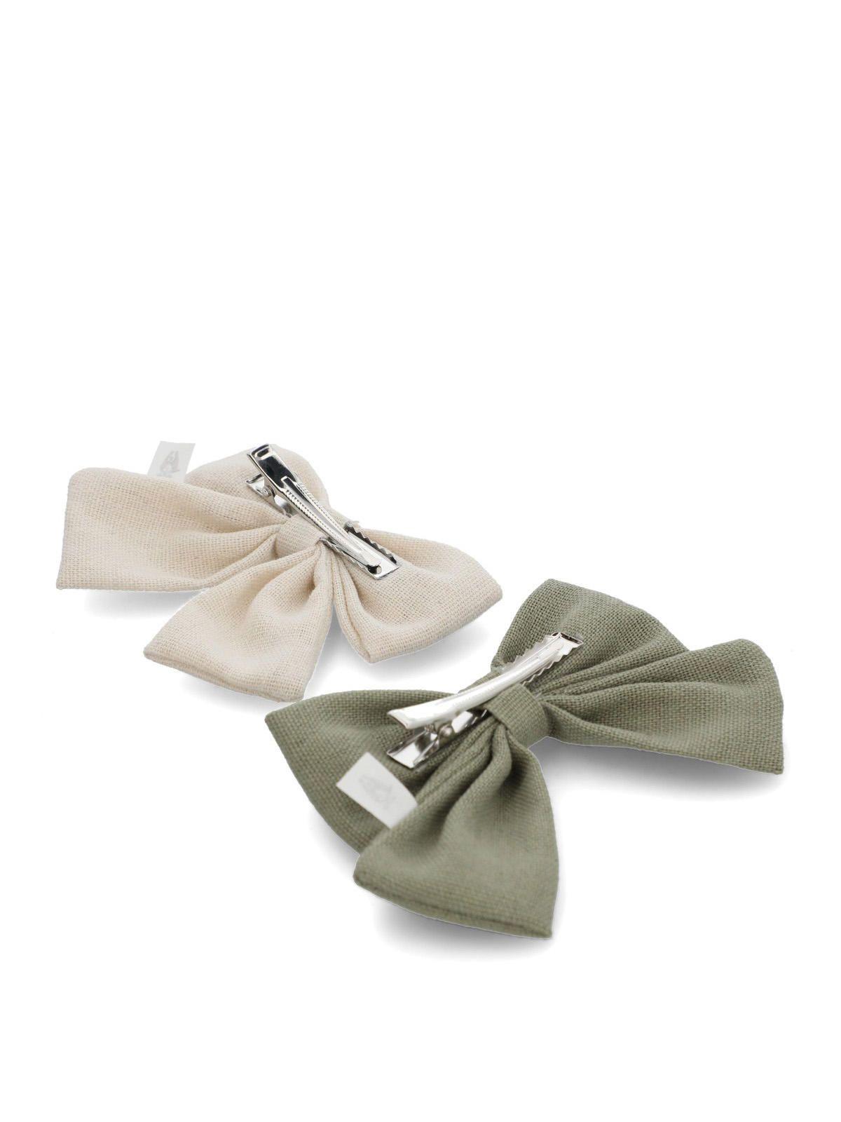 Pack 2 pinches niña Crema-4