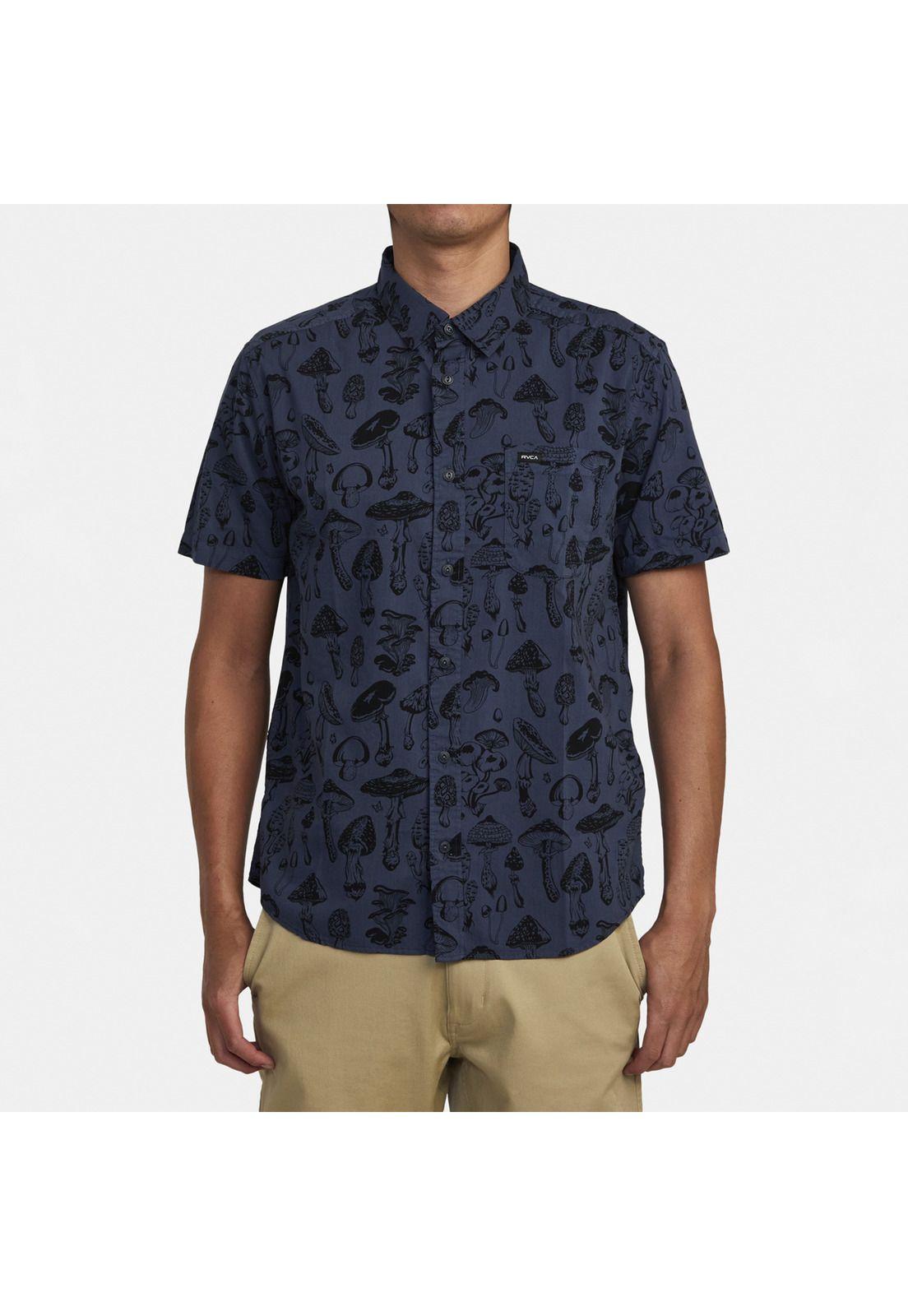 Camisa M/C Hombre Matus Mushroom M Wvt Azul-0